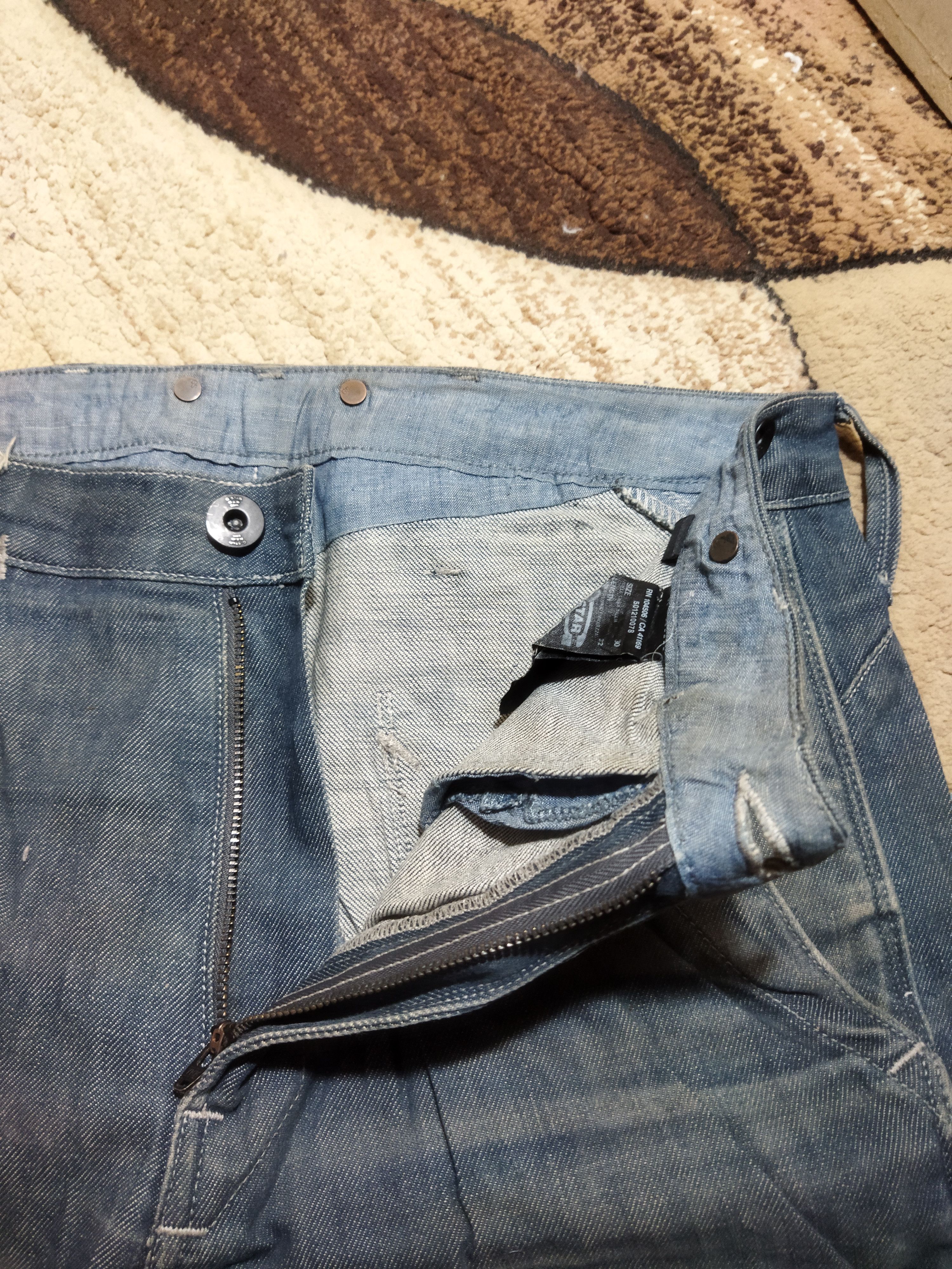 G-Star × Vintage VINTAGE G-STAR ORIGINALS FADED BLUE JEANS PANTS Size US 32 / EU 48 - 6 Thumbnail