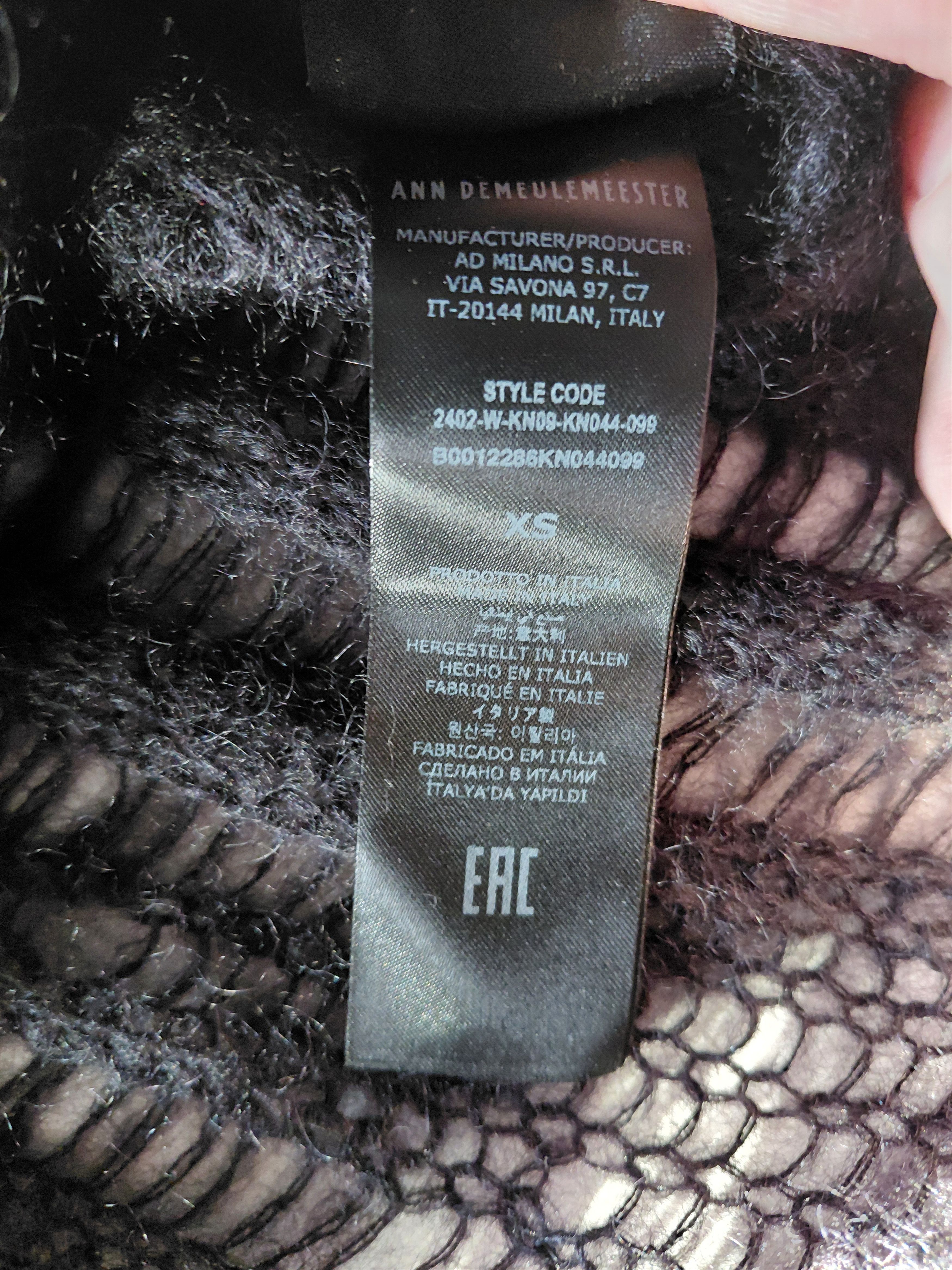 Ann Demeulemeester Ann Demeulemeester distressed knit Size US S / EU 44-46 / 1 - 5 Thumbnail