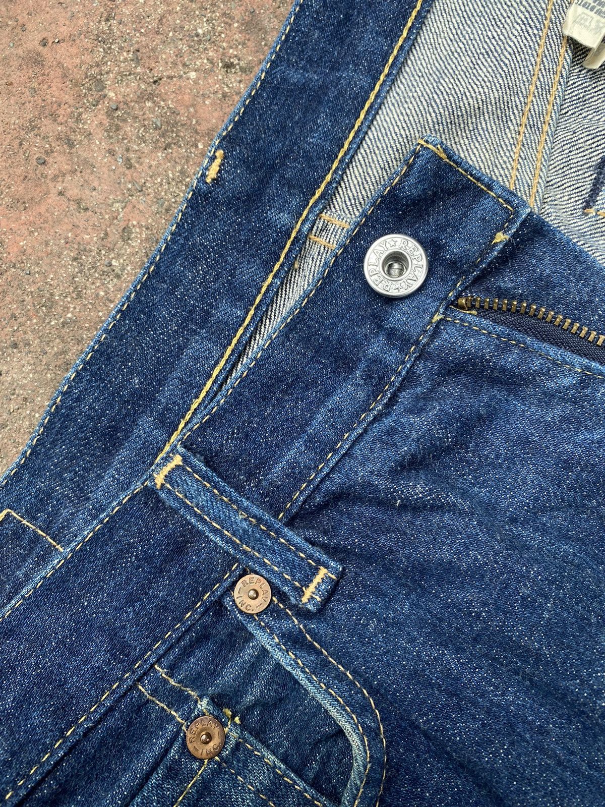 Replay replay blue jeans selvedge raw denim Size US 33 - 5 Thumbnail