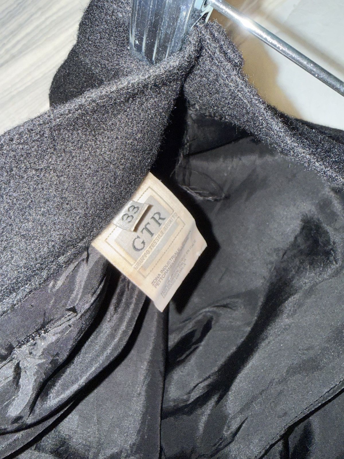 Helmut Lang Helmut Lang 1997 Rubber Strip Black Wool Pants Size US 30 / EU 46 - 8 Thumbnail