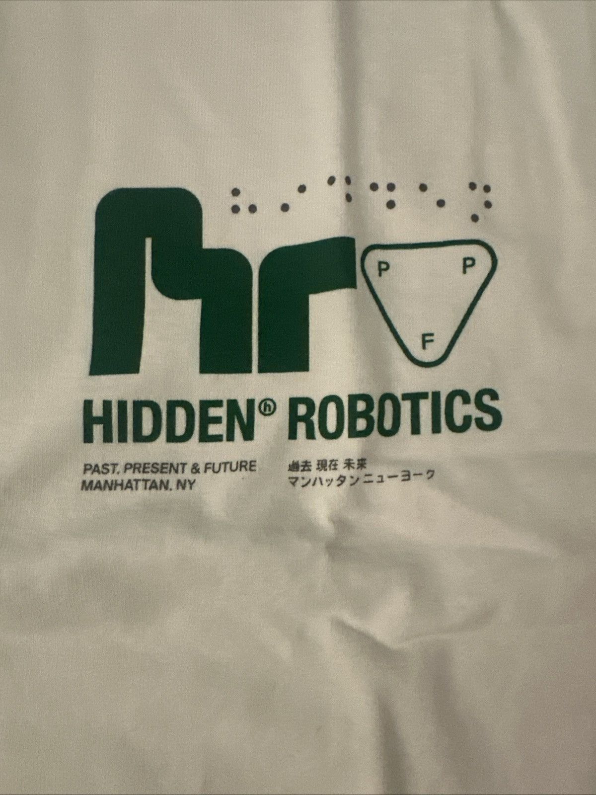 HIDDEN Hidden NY Robotics Strong Arm Tee White XL Made in USA Size US XL / EU 56 / 4 - 2 Thumbnail