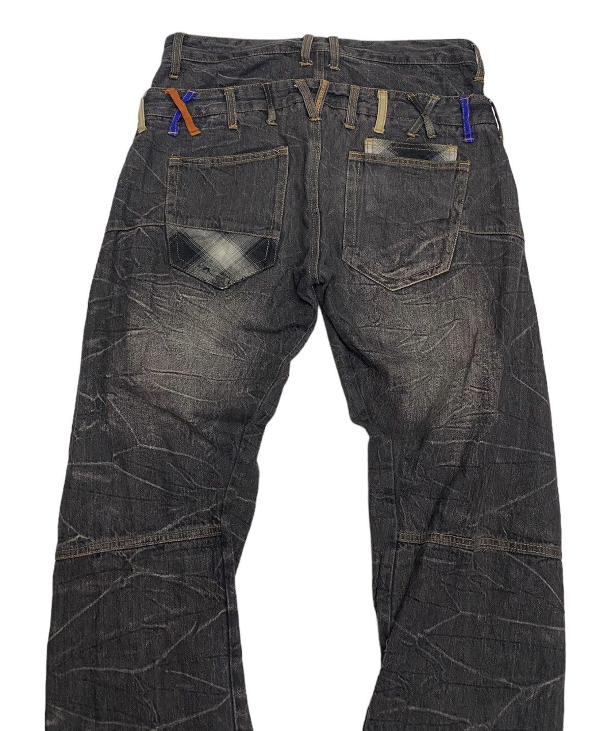 Hysteric Glamour × If Six Was Nine × Kapital SICK🔥DOUBLE WAIST BARCEDOS RUSTY DISTRESSED DENIM JEANS Size US 32 / EU 48 - 6 Thumbnail