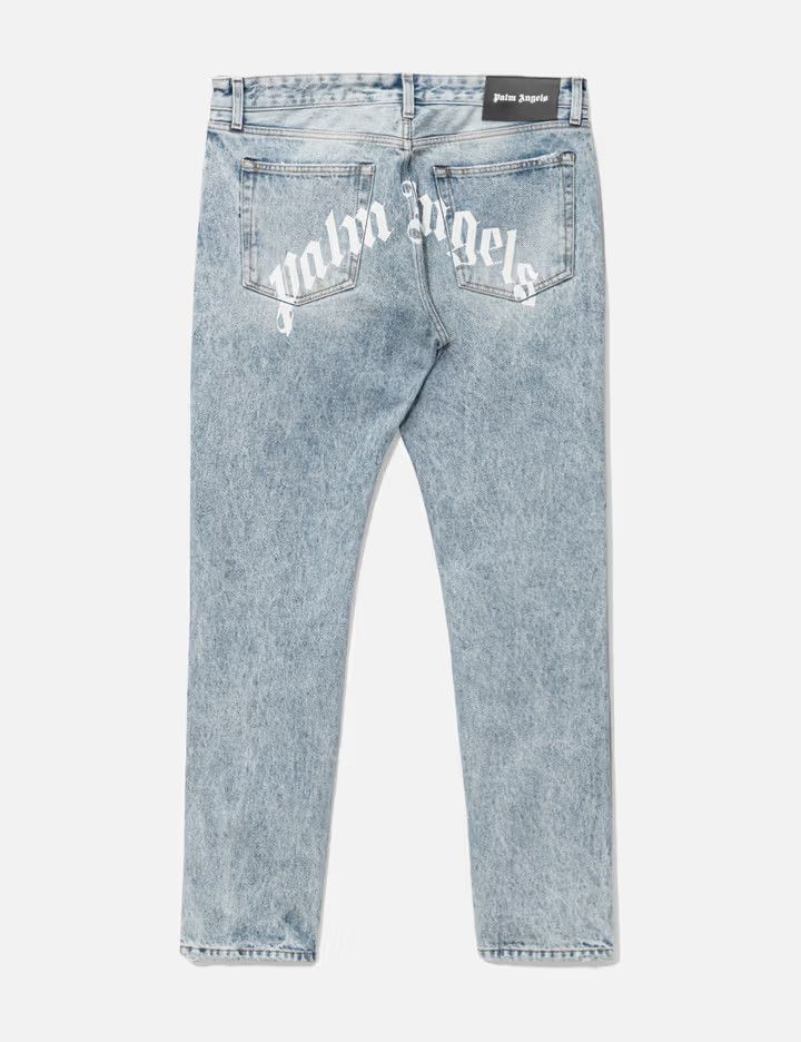 Palm Angels o1y0325 Logo Denim Pant in Blue Size US 32 / EU 48 - 2 Thumbnail