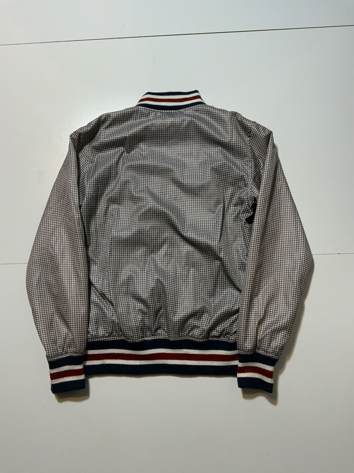 SABIT Sabit NYC Tanoshinde Varsity Windbreaker Zip Bomber Jacket Size US S / EU 44-46 / 1 - 2 Thumbnail