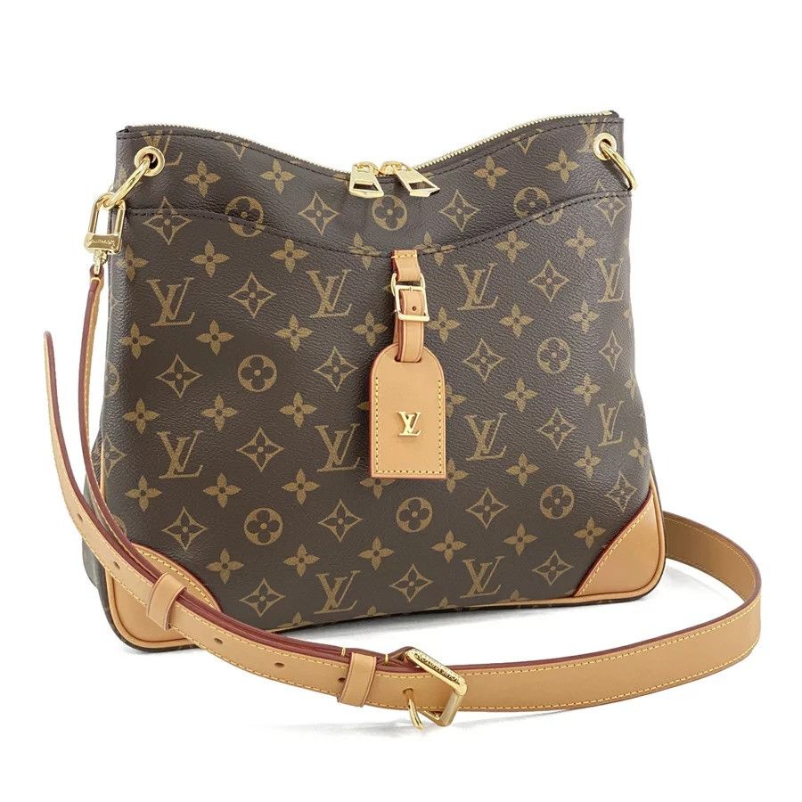 Louis Vuitton Odeon NM MM Monogram Naturel Shoulder Bag