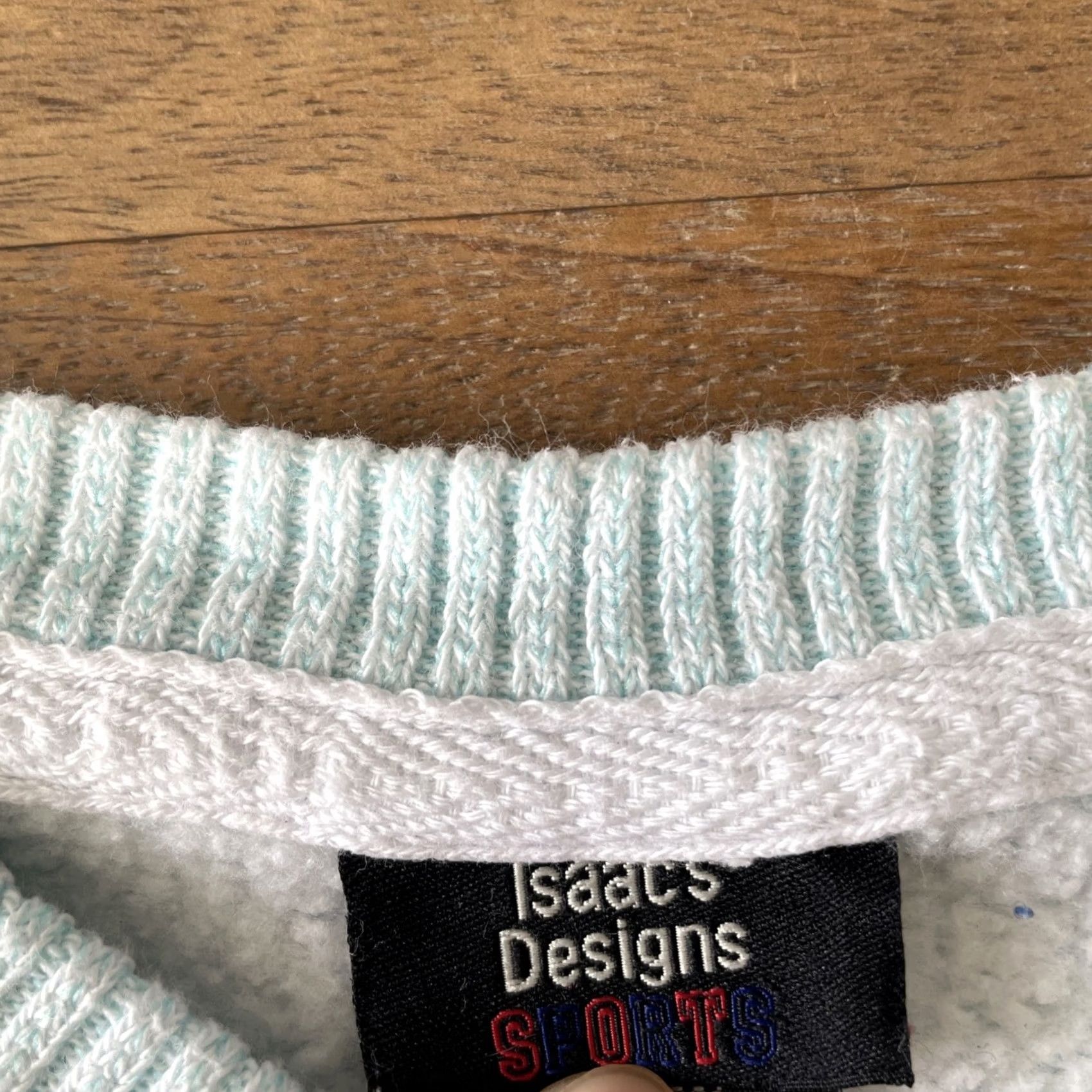 Vintage VINTAGE Martha's Vineyard Sweatshirt Womens L Light Blue Terry Massachusetts USA Size L / US 10 / IT 46 - 5 Thumbnail