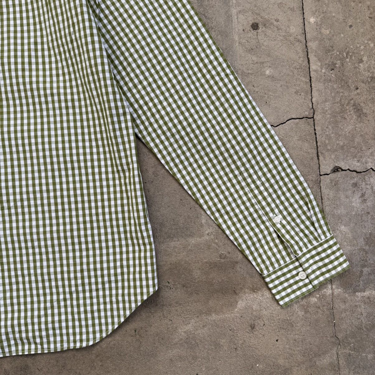 Burberry Burberry Brit Button Up Green Shirt Size US L / EU 52-54 / 3 - 9 Thumbnail