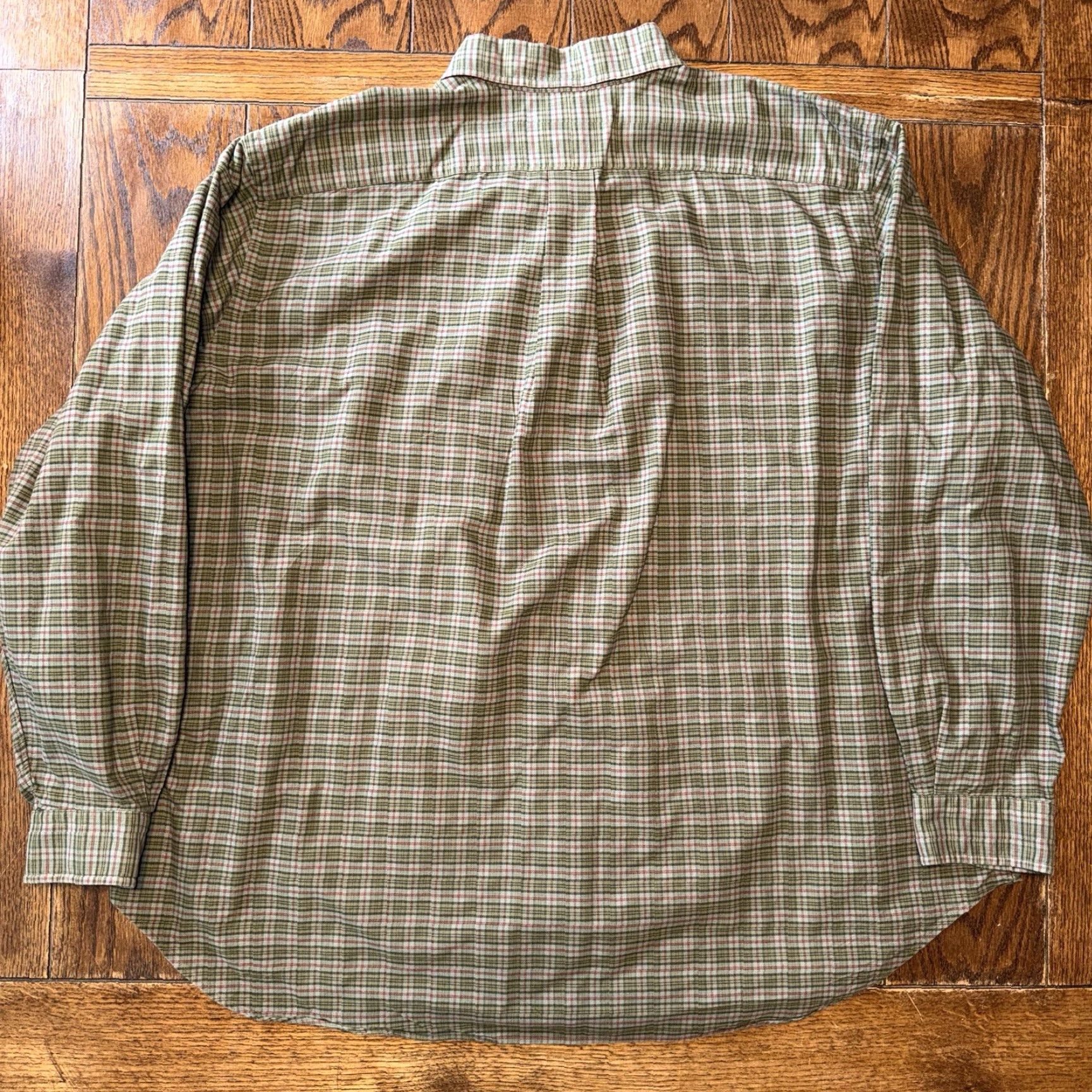 Polo Ralph Lauren Polo Ralph Lauren Shirt Plaid Oxford Classic Fit Green Red 2XB Big Mens Button-Down All Seasons Size US XXL / EU 58 / 5 - 6 Thumbnail