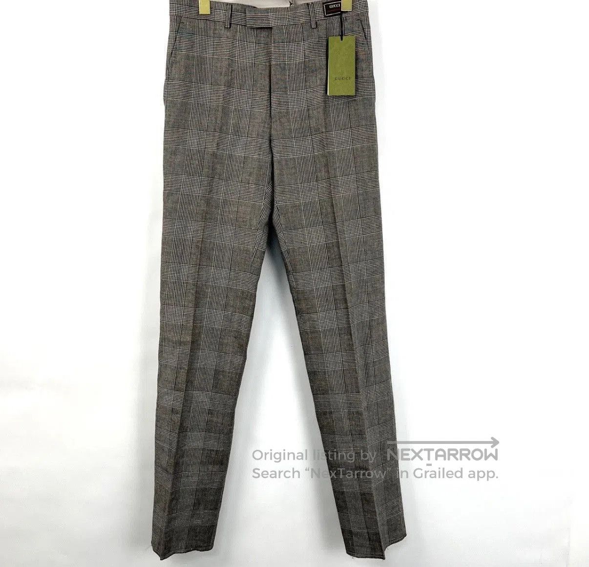 Gucci Beige Checkered Casual Pants Size 30. Size US 30 / EU 46 - 1 Thumbnail