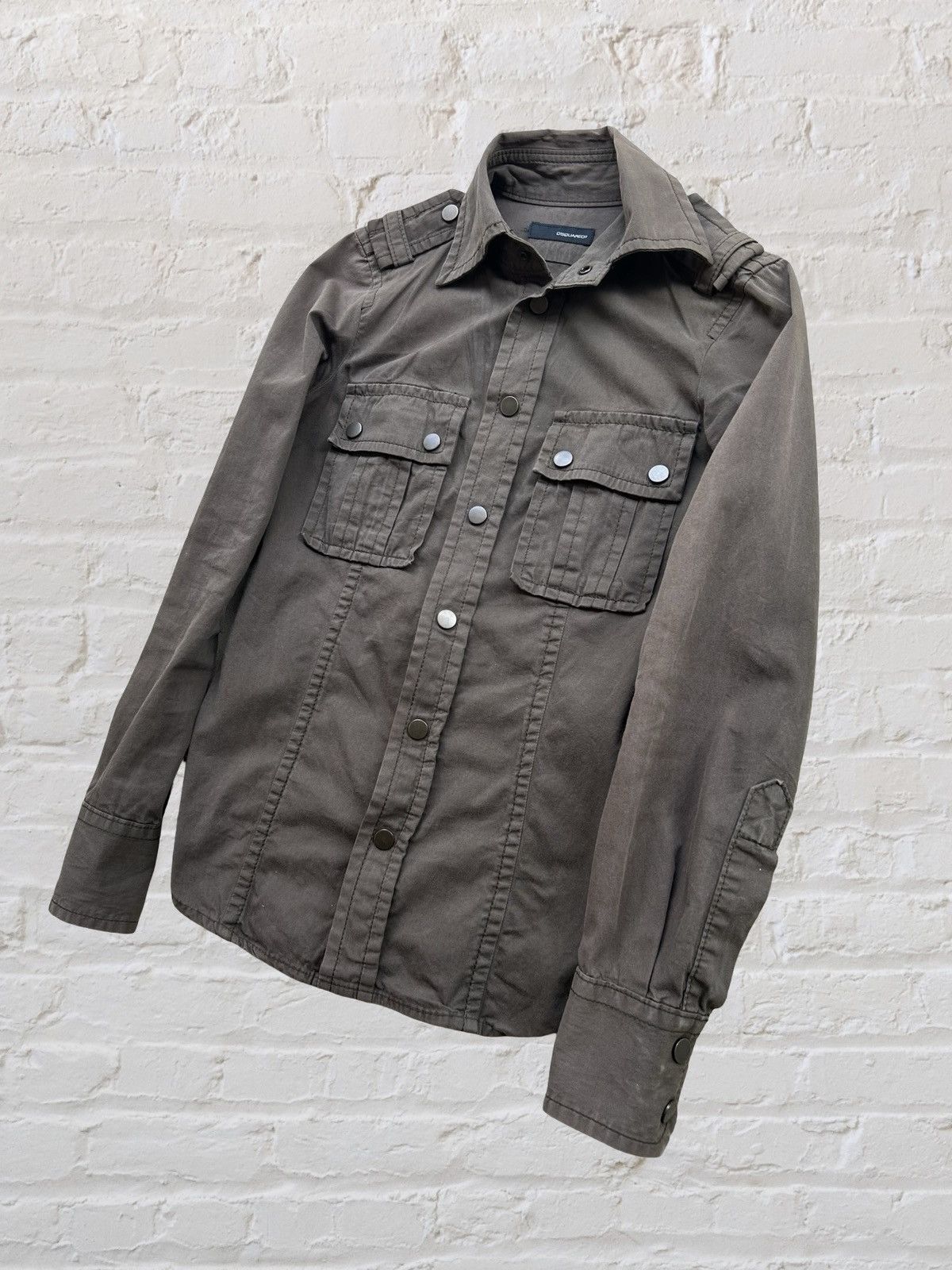Dsquared2 DSQUARED2 Military Button-up LS Shirt Size US S / EU 44-46 / 1 - 3 Thumbnail