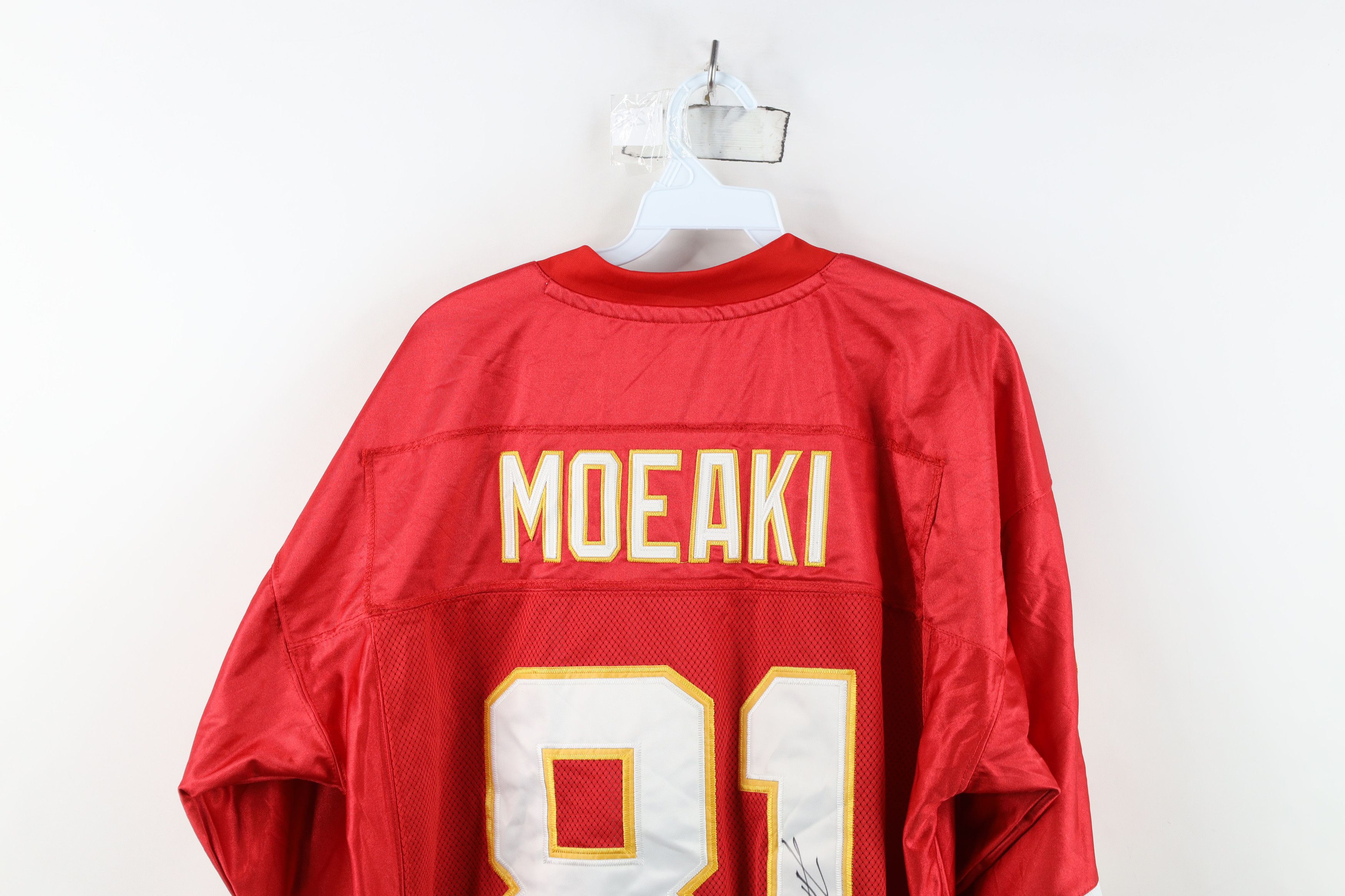 Reebok Reebok On Field Tony Moeaki Autographed Kansas City Jersey Size US XXL / EU 58 / 5 - 15 Thumbnail