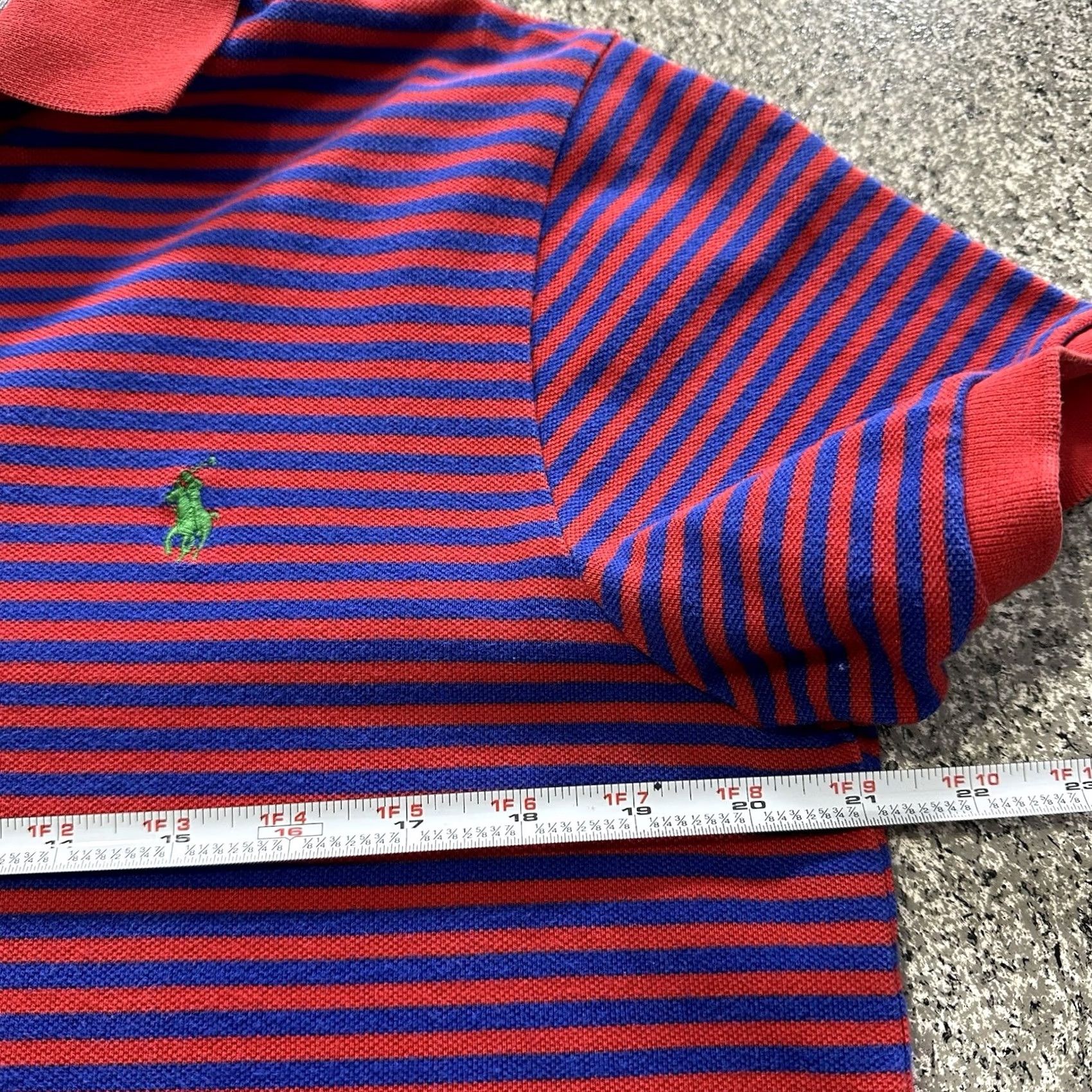 Polo Ralph Lauren Polo Ralph Lauren Shirt Mens L Striped Red Polo Shirt Collared Short Sleeve Button-Closure Casual Golf Size US L / EU 52-54 / 3 - 5 Thumbnail