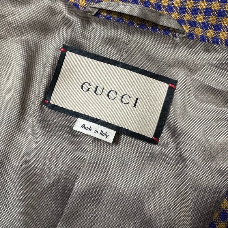 Other Gucci Checked Single-Breasted Casual Blazer-2508 Size US XXL / EU 58 / 5 - 3 Thumbnail