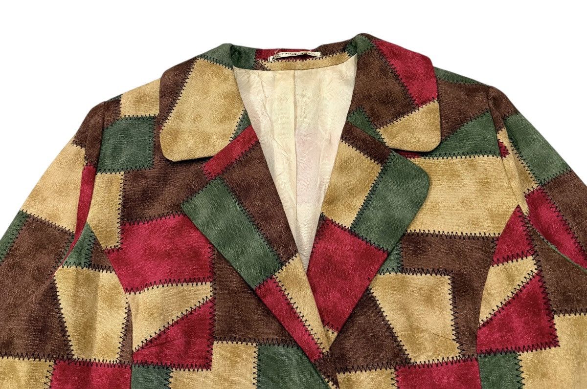 Vintage Vintage 90’s Multicolour Patchwork Style Buttons Jacket Size M / US 6-8 / IT 42-44 - 6 Thumbnail