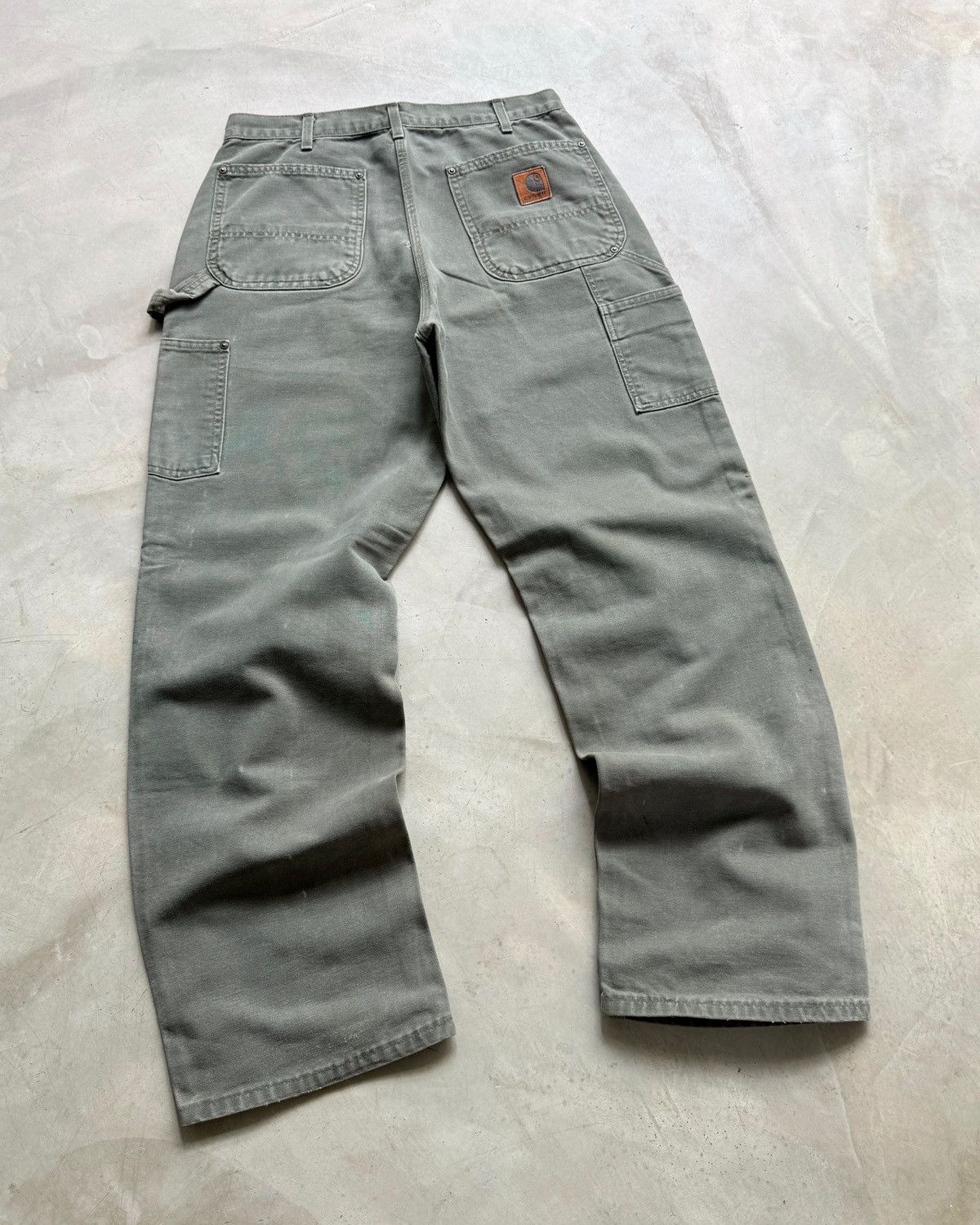 Carhartt VTG Carhartt Doubleknee B136 MOS Big logo ⭐️ Size US 32 / EU 48 - 12 Thumbnail