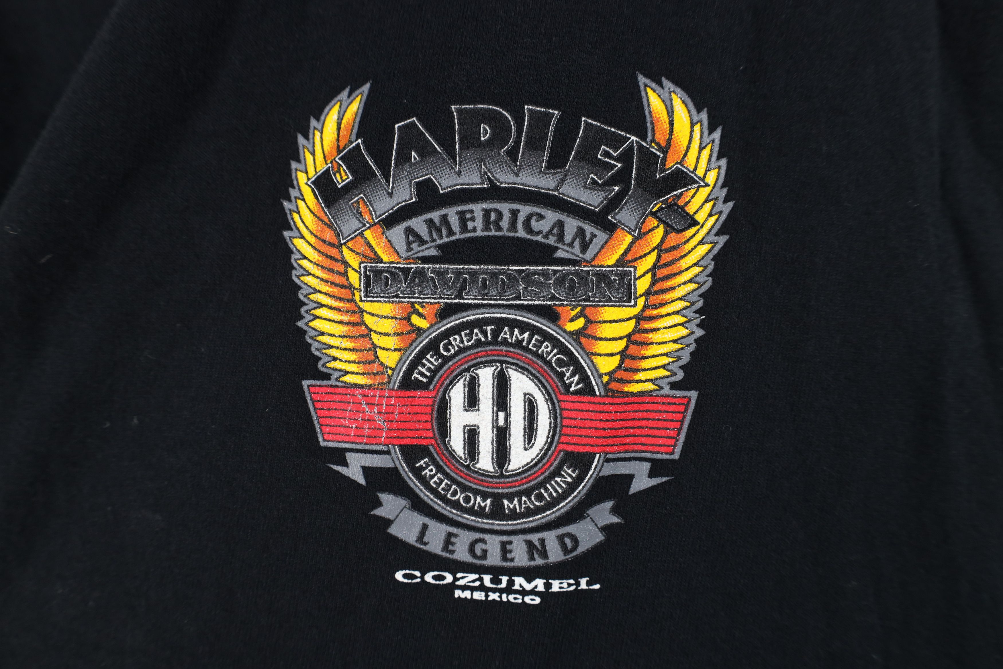 Harley Davidson Vintage Y2K Harley Davidson Eagle Wings Muscle T-Shirt Size US XL / EU 56 / 4 - 4 Thumbnail