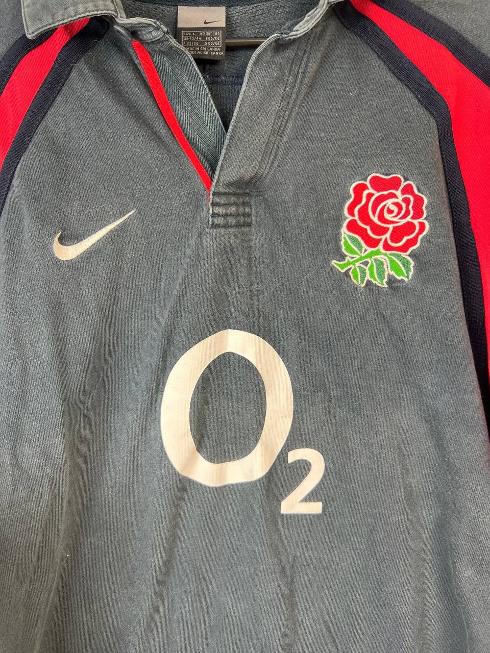 Nike × Vintage England Rugby Union 2002 2003 Nike away long sleeve shirt Size US L / EU 52-54 / 3 - 2 Thumbnail
