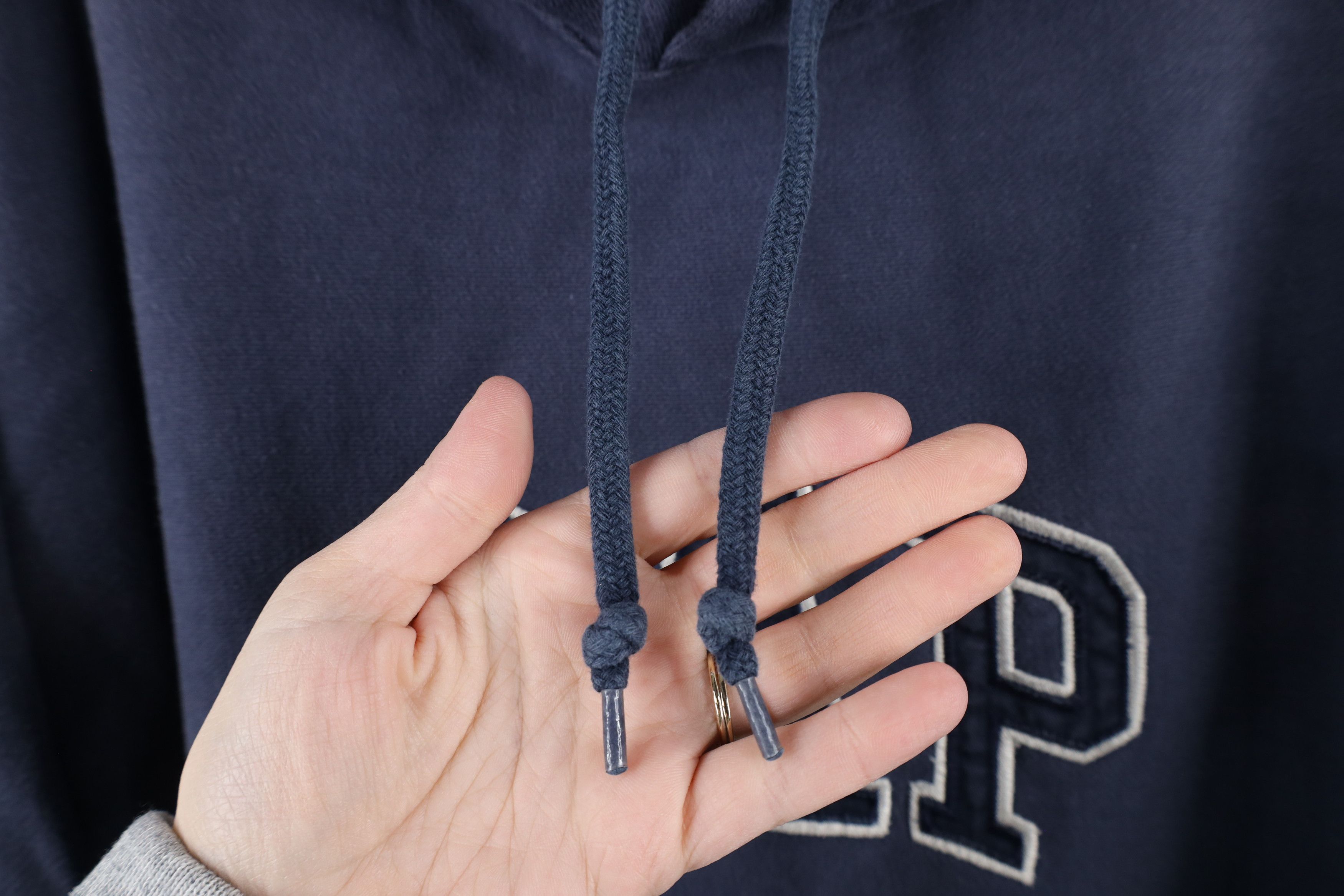 Gap × Vintage Vintage Gap Spell Block Letter Heavyweight Hoodie Sweatshirt Size US XL / EU 56 / 4 - 4 Thumbnail