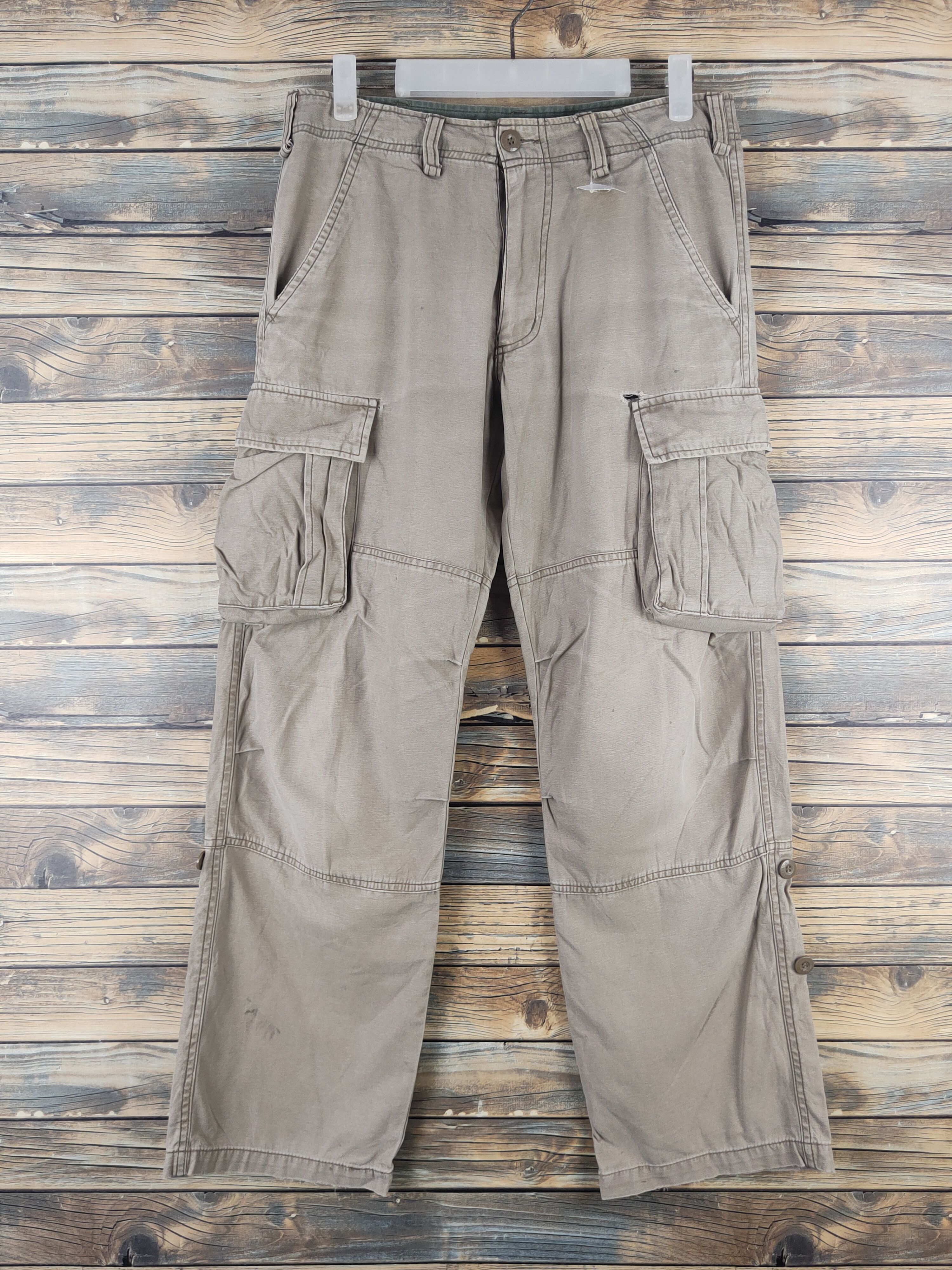 Japanese Brand Japanese Brand Beige Multipocket Cargo Pants #46-282T Size US 30 / EU 46 - 1 Thumbnail