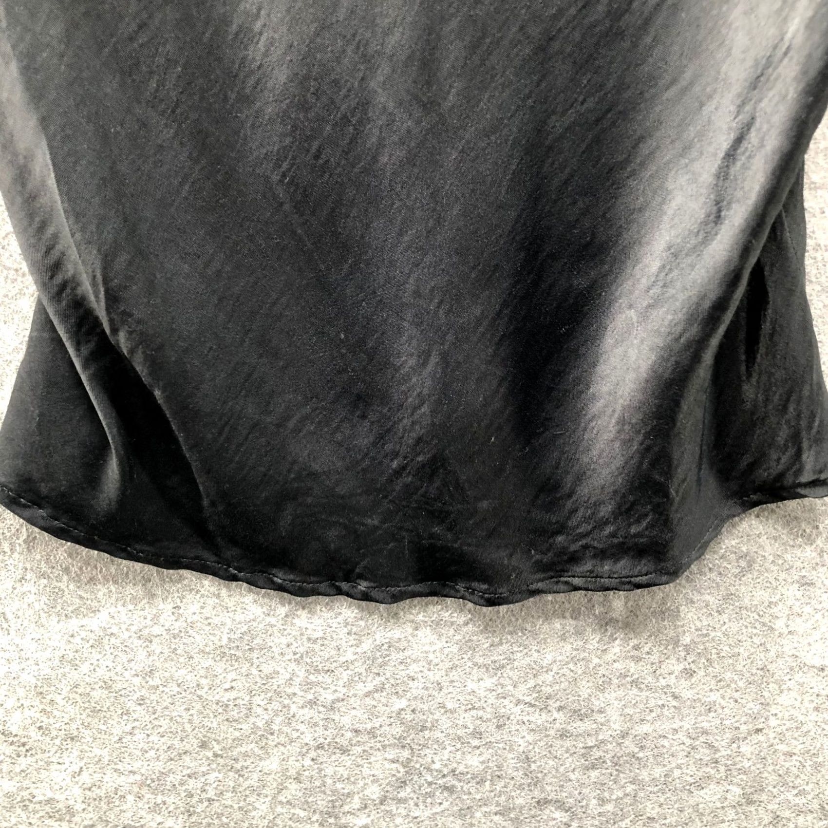 Zara Zara Satin Cropped Cami Slip Top Womens S Black Cowl Neck Button Back Adjustable Spaghetti Straps Size S / US 4 / IT 40 - 6 Thumbnail