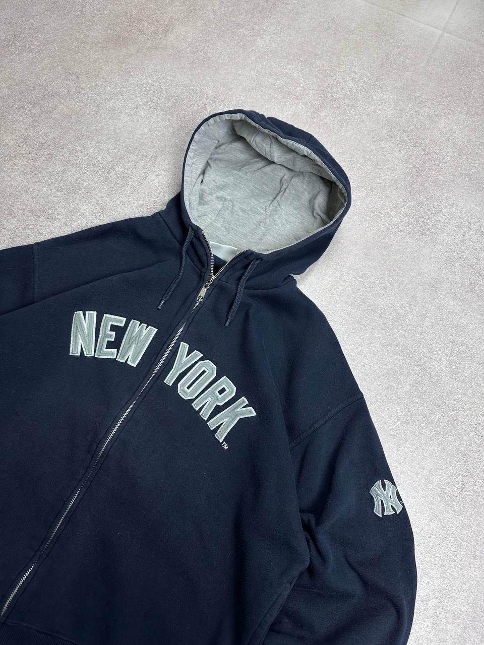 Vintage Vintage 90s New York Boxy Archival Zip Hoodie Rare Y2K L Size US XL / EU 56 / 4 - 4 Thumbnail