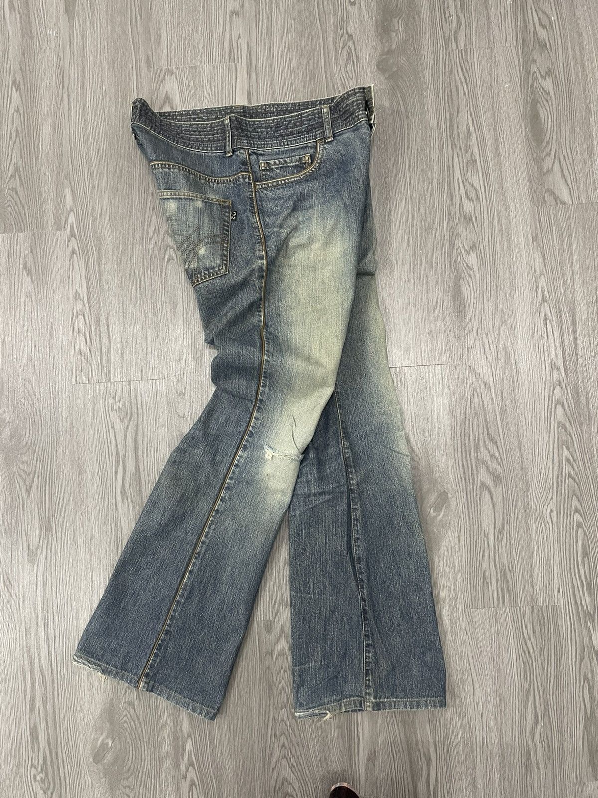Japanese Brand × Morgan Homme Morgan Homme Flare Denim Size US 33 - 1 Thumbnail