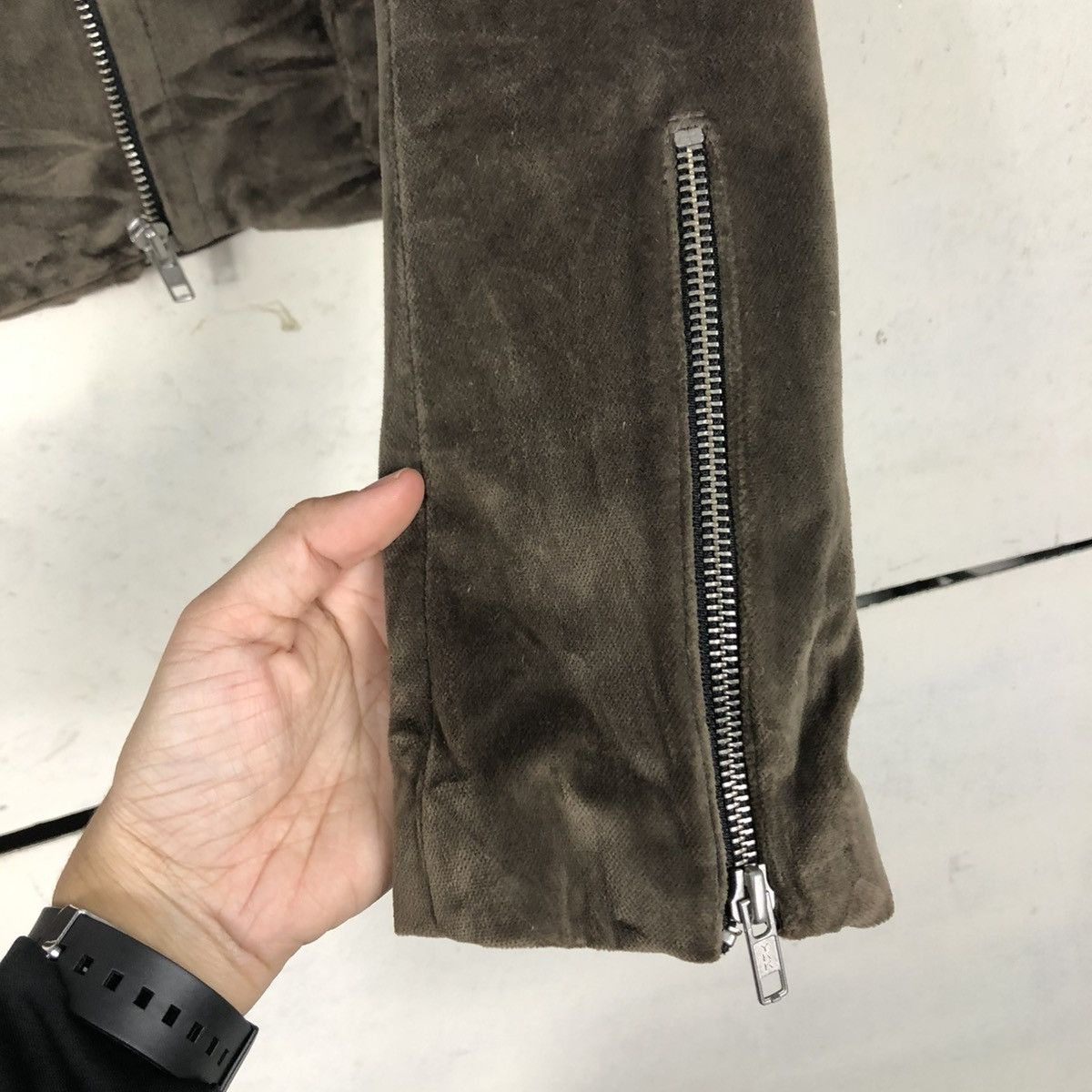 Haider Ackermann 🔥RICH BROWN CROPPED CHORE BIKER JACKET DOUBLE COLLAR Size US S / EU 44-46 / 1 - 17 Thumbnail