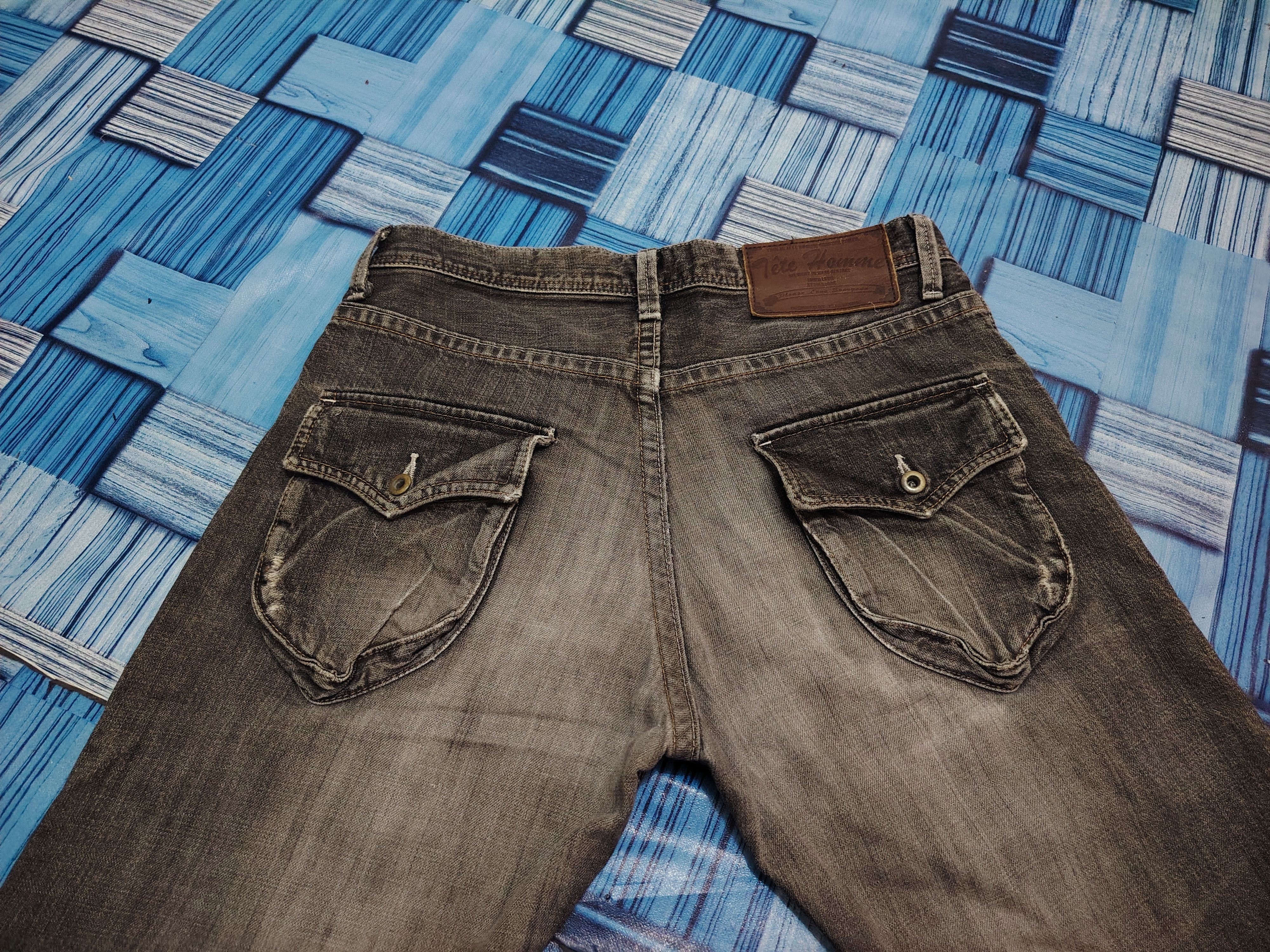 Who Decides War Japan Tete Homme Grunge style Distressed denim Flared Jeans Size US 30 / EU 46 - 17 Thumbnail