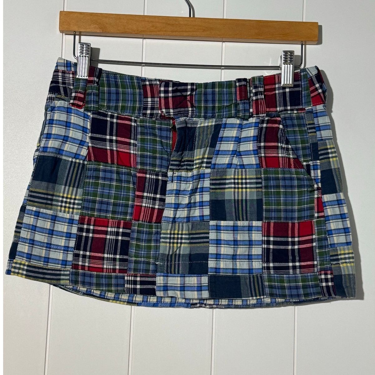American Eagle Outfitters American Eagle Outfitters Patchwork Plaid Micro Skirt Y2K 0 Size 25" / US 0 / IT 36 - 2 Thumbnail