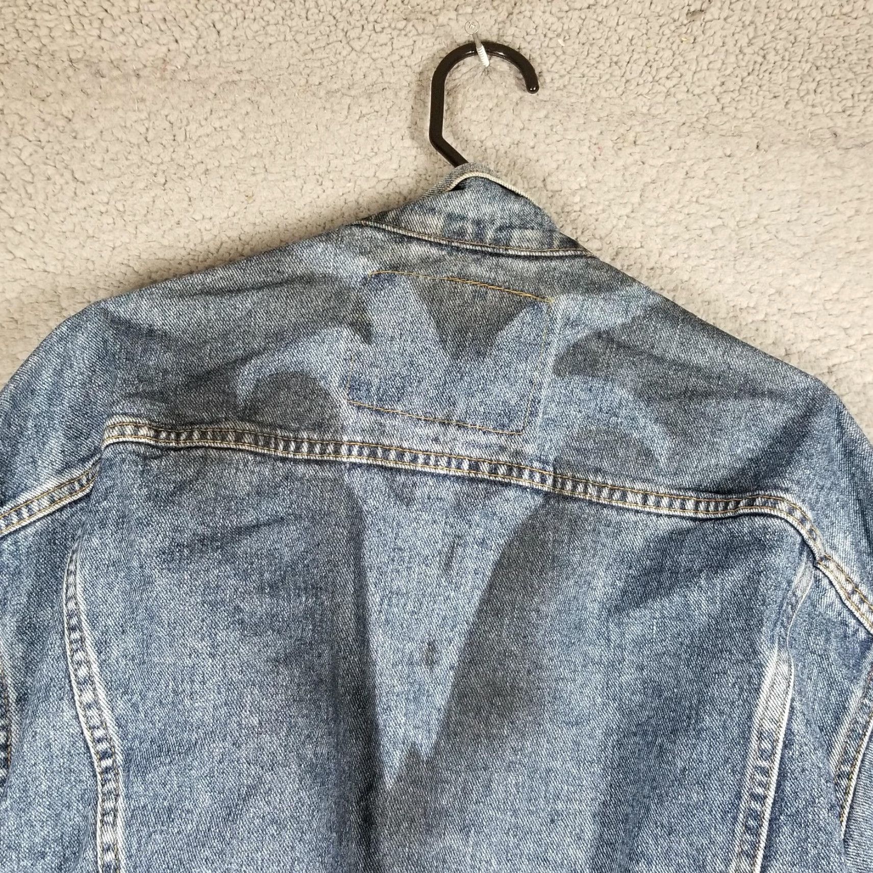 Levi's VINTAGE Levi's Jacket Mens Large ROAD Goat Flaw Blue Denim Trucker 70598-4891 Size US L / EU 52-54 / 3 - 2 Thumbnail