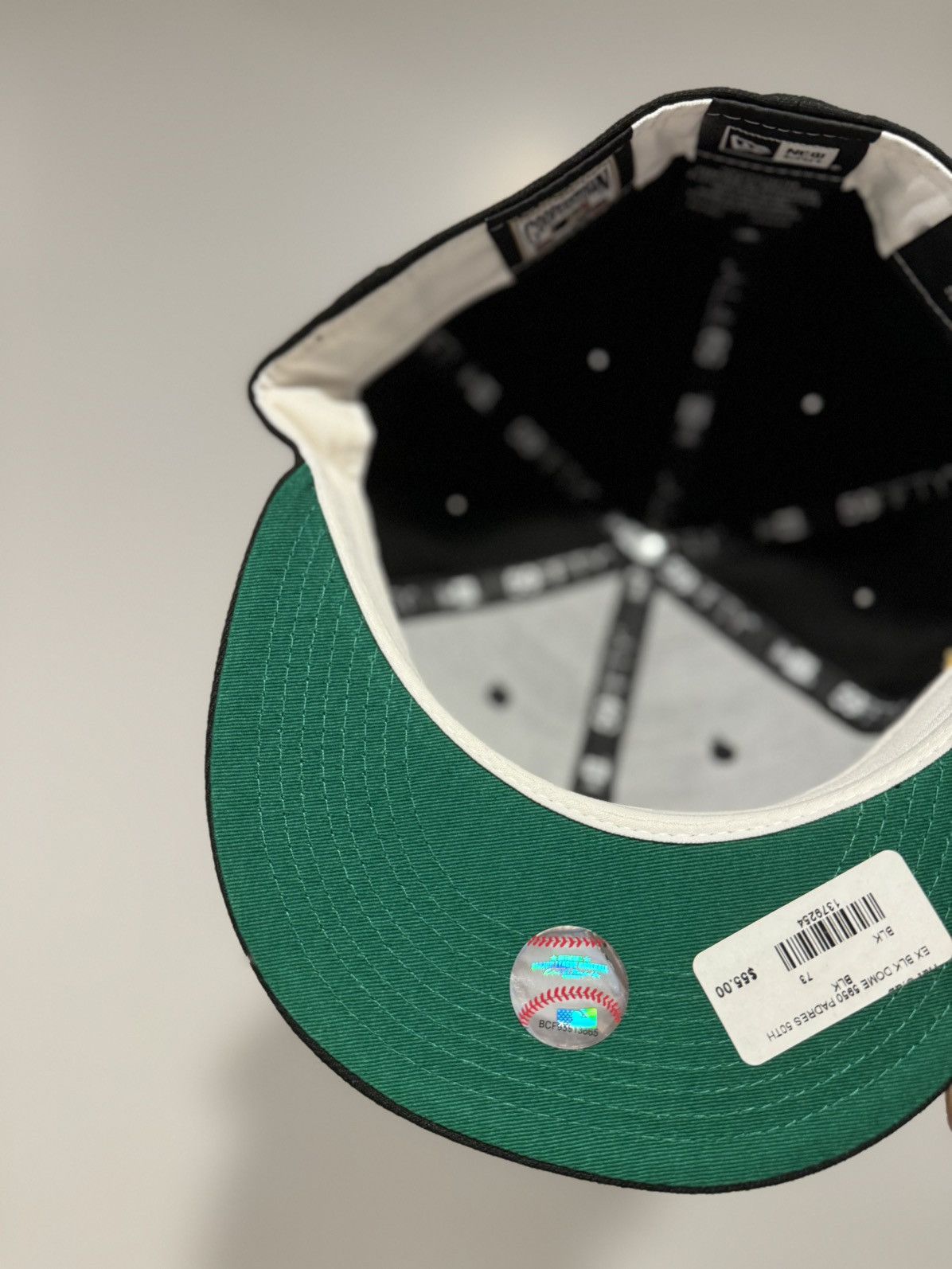 Hat Club × MLB × New Era Hatclub Exclusive Black Dome San Diego Padres green UV 7 3/8 Size ONE SIZE - 4 Thumbnail