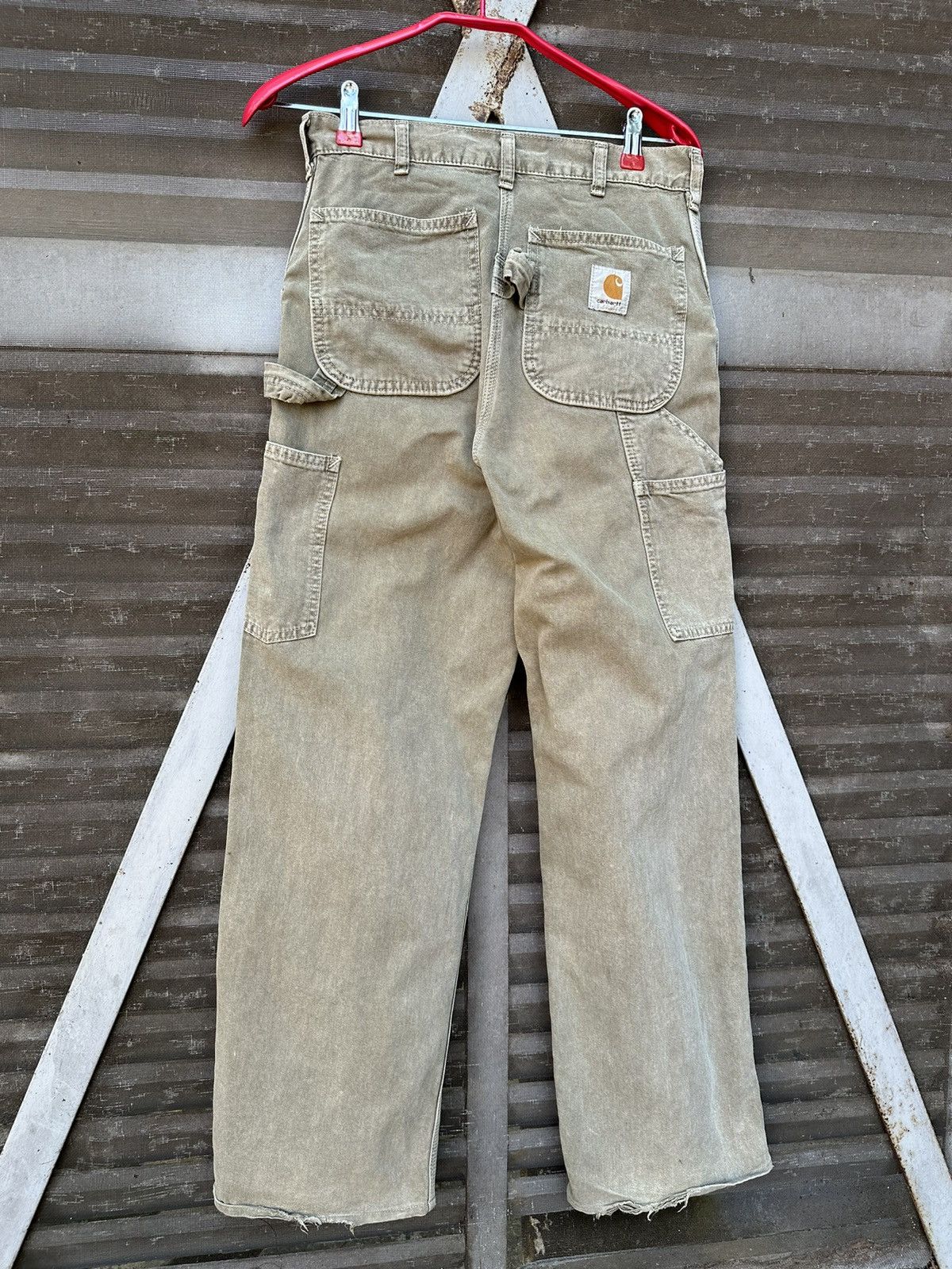 Carhartt 👹Vintage Carhartt Carpenter Khakis Pants Size US 27 - 3 Thumbnail