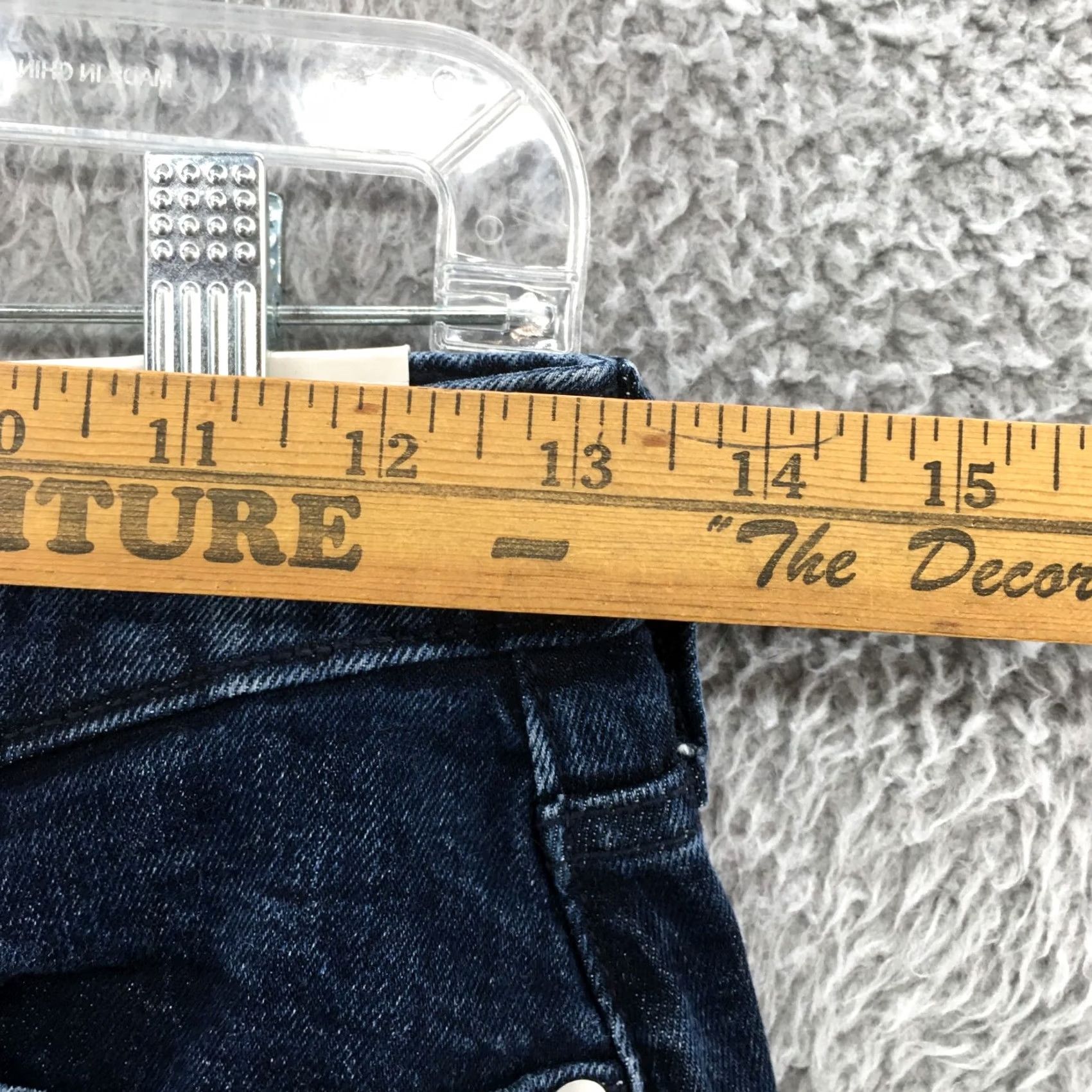 Vintage A New Day Jeans Bootscut Womens 2/26R Blue Dark Wash Denim Zip NEW Jeans Size 26" / US 2 / IT 38 - 5 Thumbnail