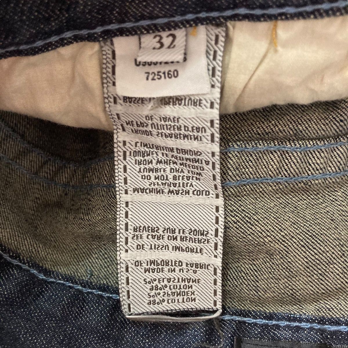 Designer × Hysteric Glamour × Japanese Brand NO FIRE SEVEN Abstrack Washed Unique Jeans Made In USA Size US 32 / EU 48 - 8 Thumbnail