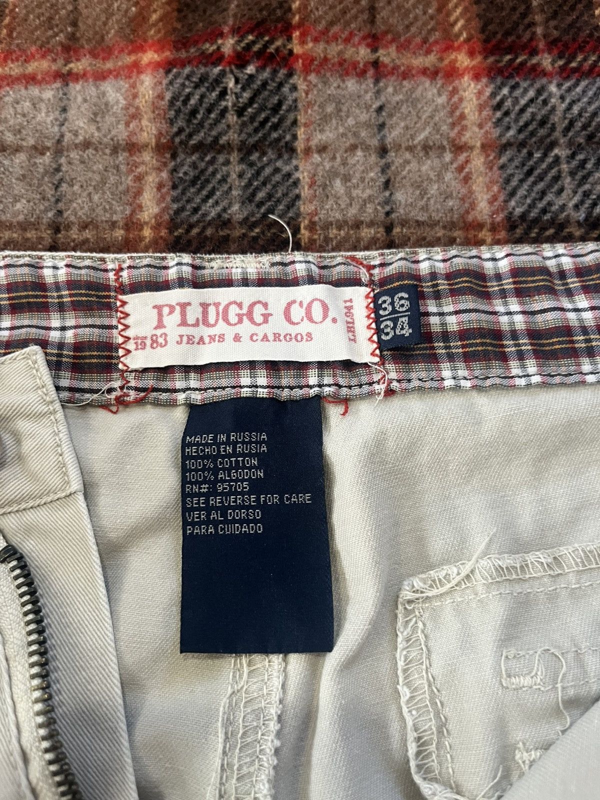JNCO Vintage 90’s Super Baggy Wide Leg PLUGG Cargo Jeans Pants Size US 36 / EU 52 - 7 Thumbnail