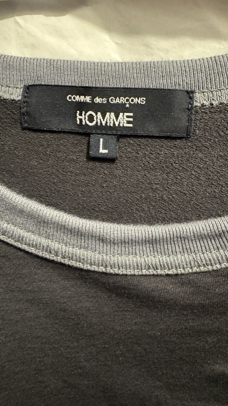 Comme des Garcons COMME DES GARÇONs PATCHWORK COTTON TSHIRT IN GREY MIX size L Size US L / EU 52-54 / 3 - 7 Thumbnail