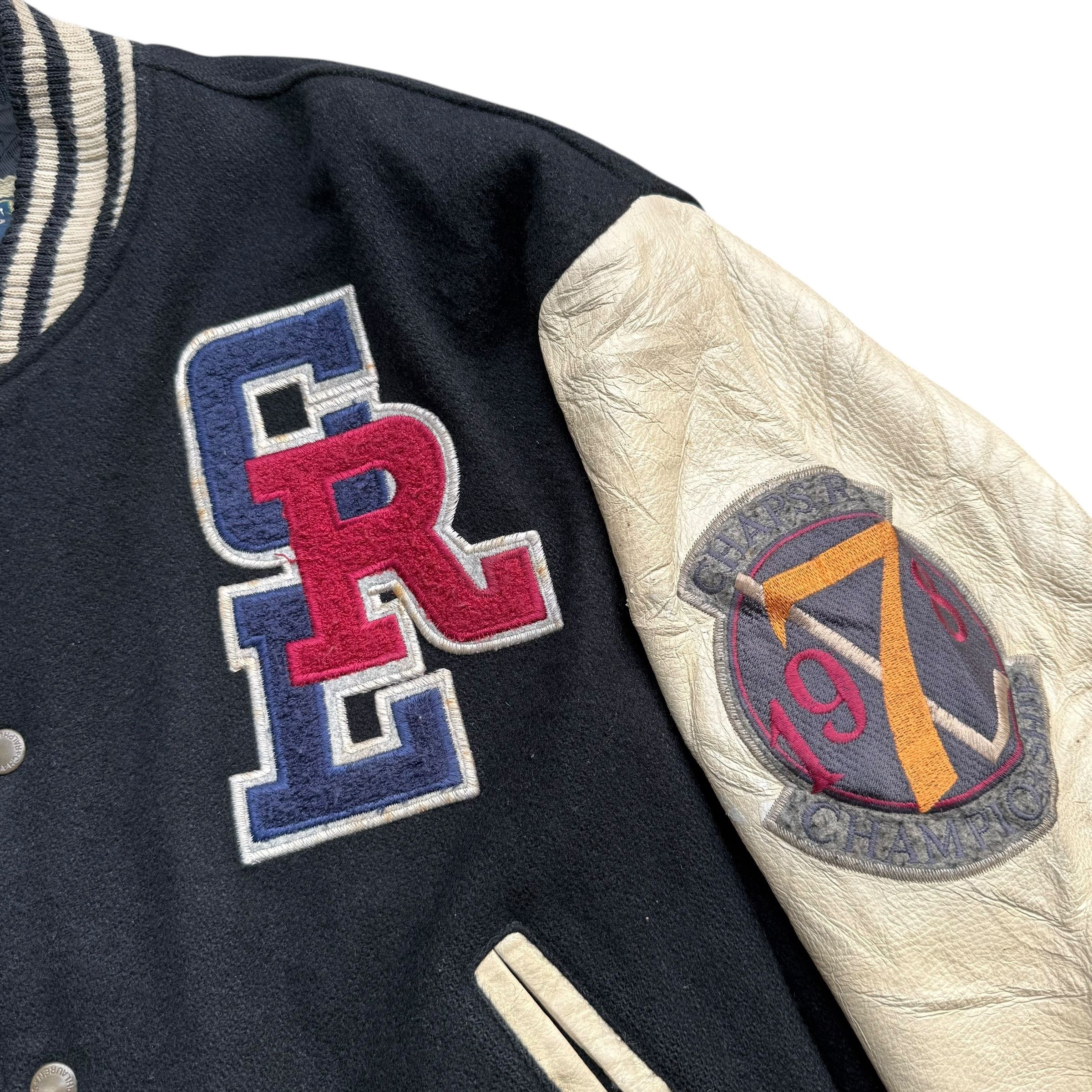 Chaps Chaps Vintage 1978 Ralph Lauren Wool Leather Varsity Jacket Size US L / EU 52-54 / 3 - 4 Thumbnail