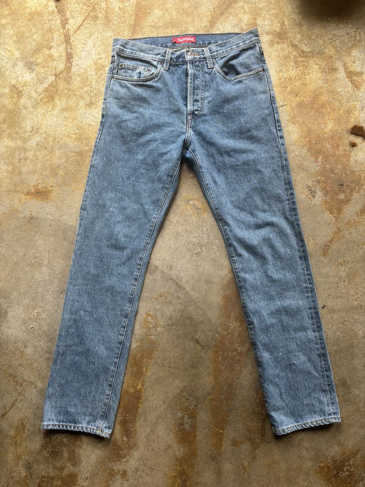 Image of Supreme Slim Skinny Jeans in Blue, Men's (Size 30)