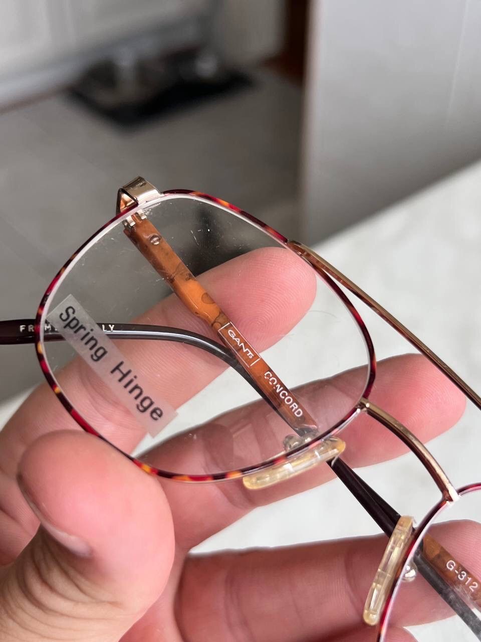 Gant Gant Vintage Metal Eyeglasses Brown Frame Logo Retro 80s/90s Size ONE SIZE - 5 Thumbnail