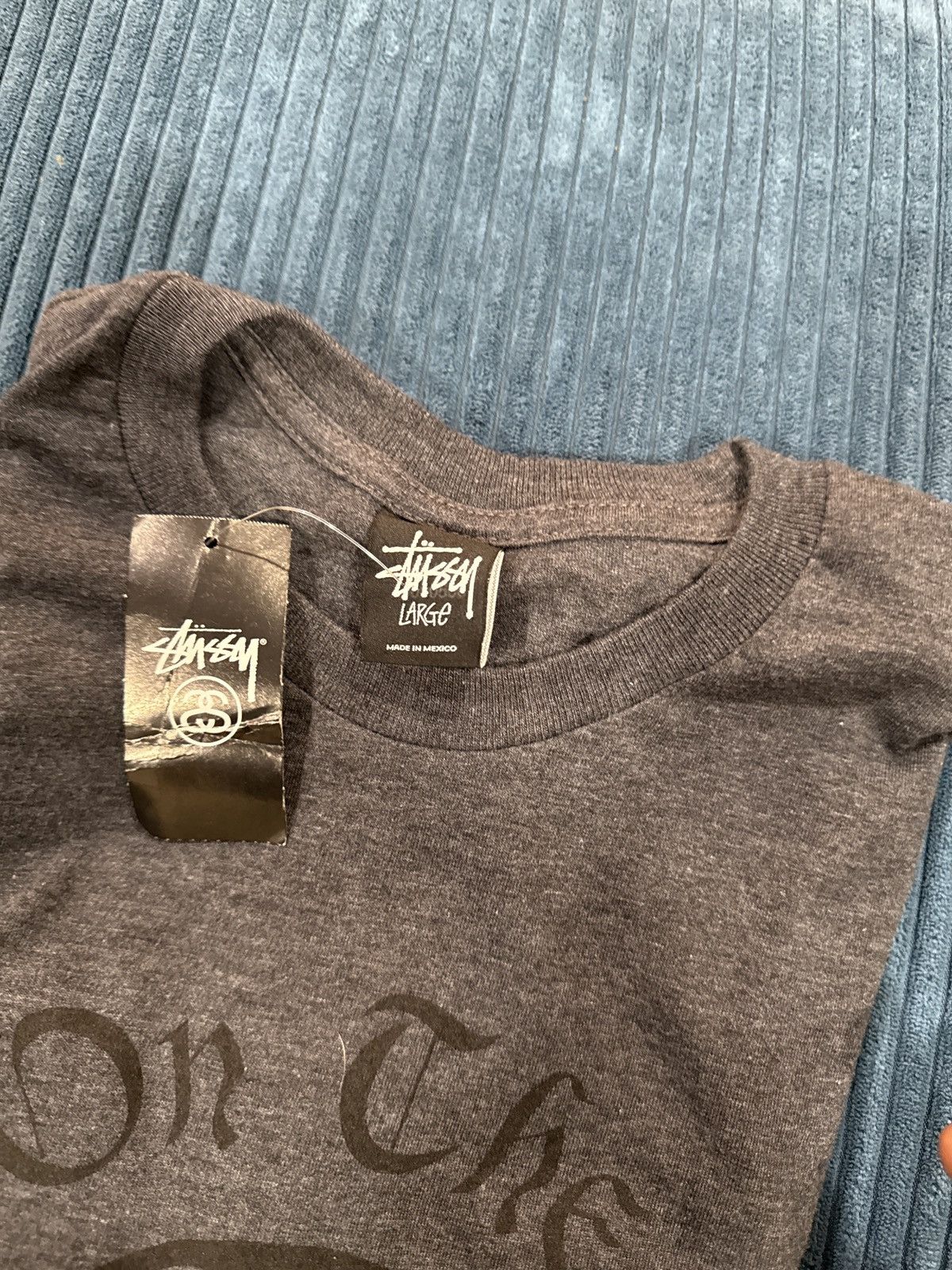 Stussy Dark grey STUSSY 🎱 Tee Size US L / EU 52-54 / 3 - 2 Thumbnail