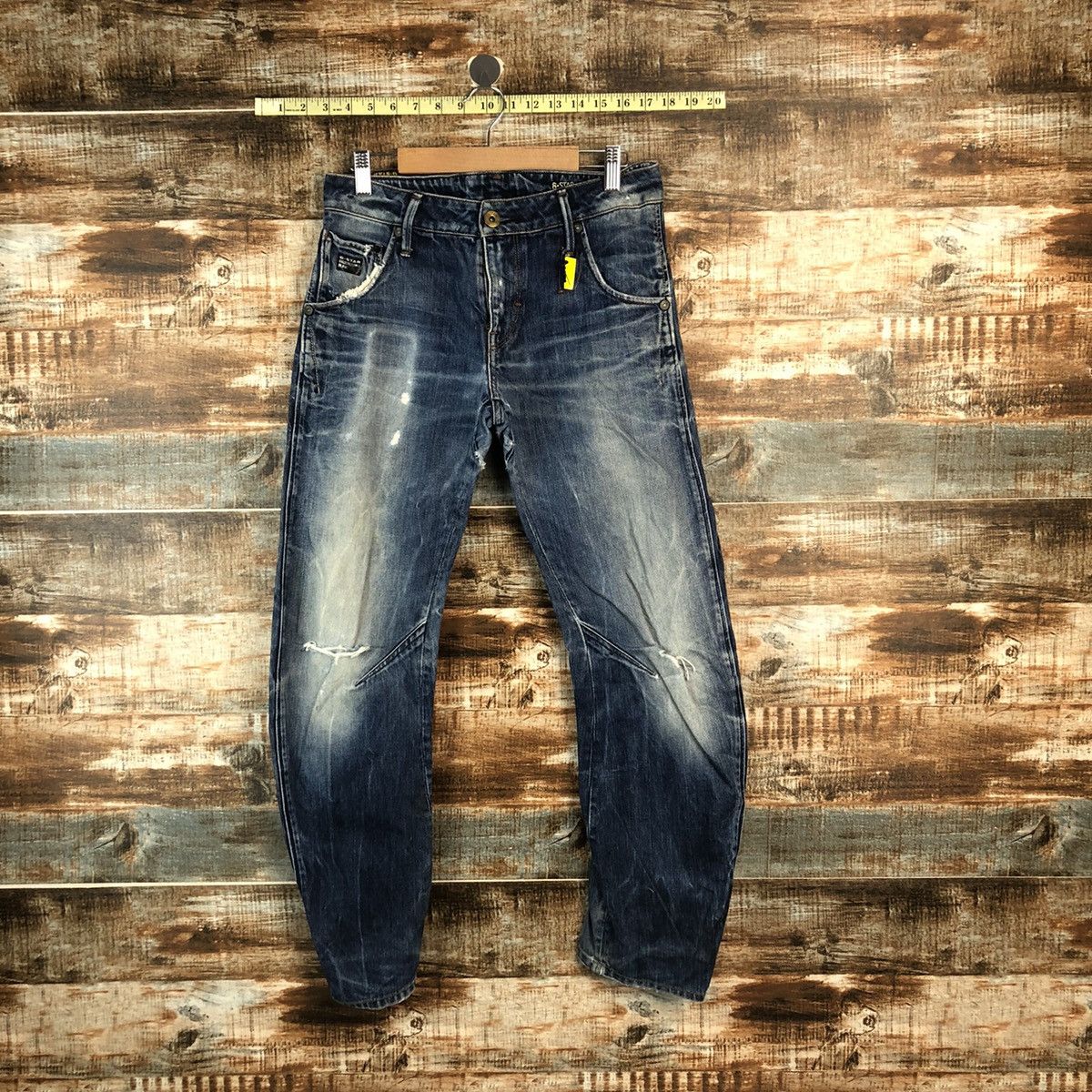 G-Star G Star Blue faded ripped Distressed Denim Pants #A2077 Size US 28 / EU 44 - 1 Thumbnail