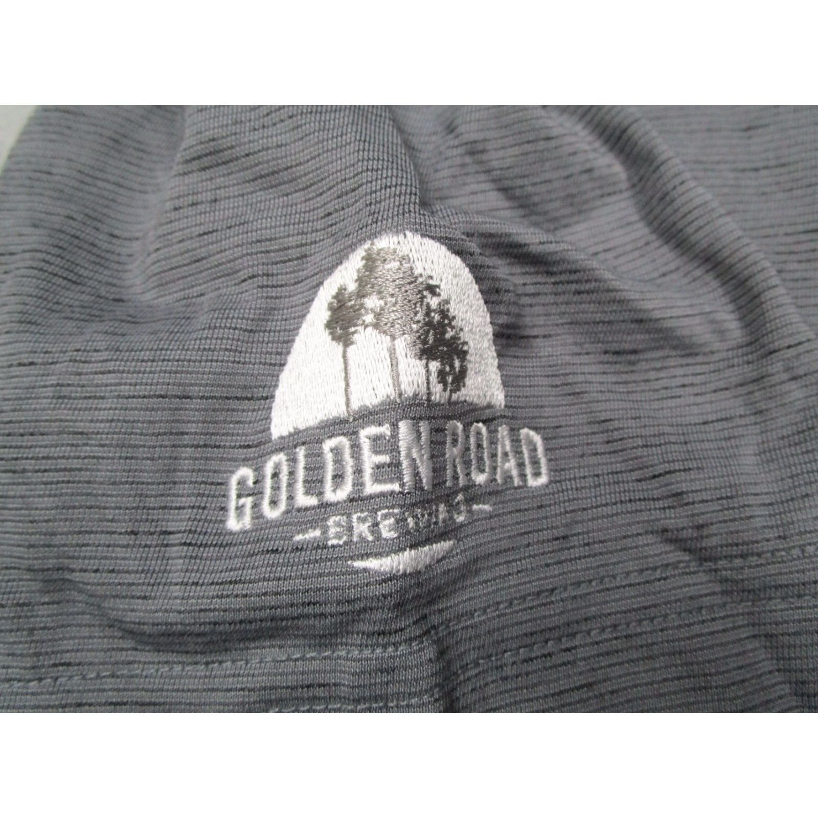 TravisMathew Travis Mathew Shirt Mens Medium Gray Auckland Slub Polo Golden Road Brewing Size US M / EU 48-50 / 2 - 4 Thumbnail