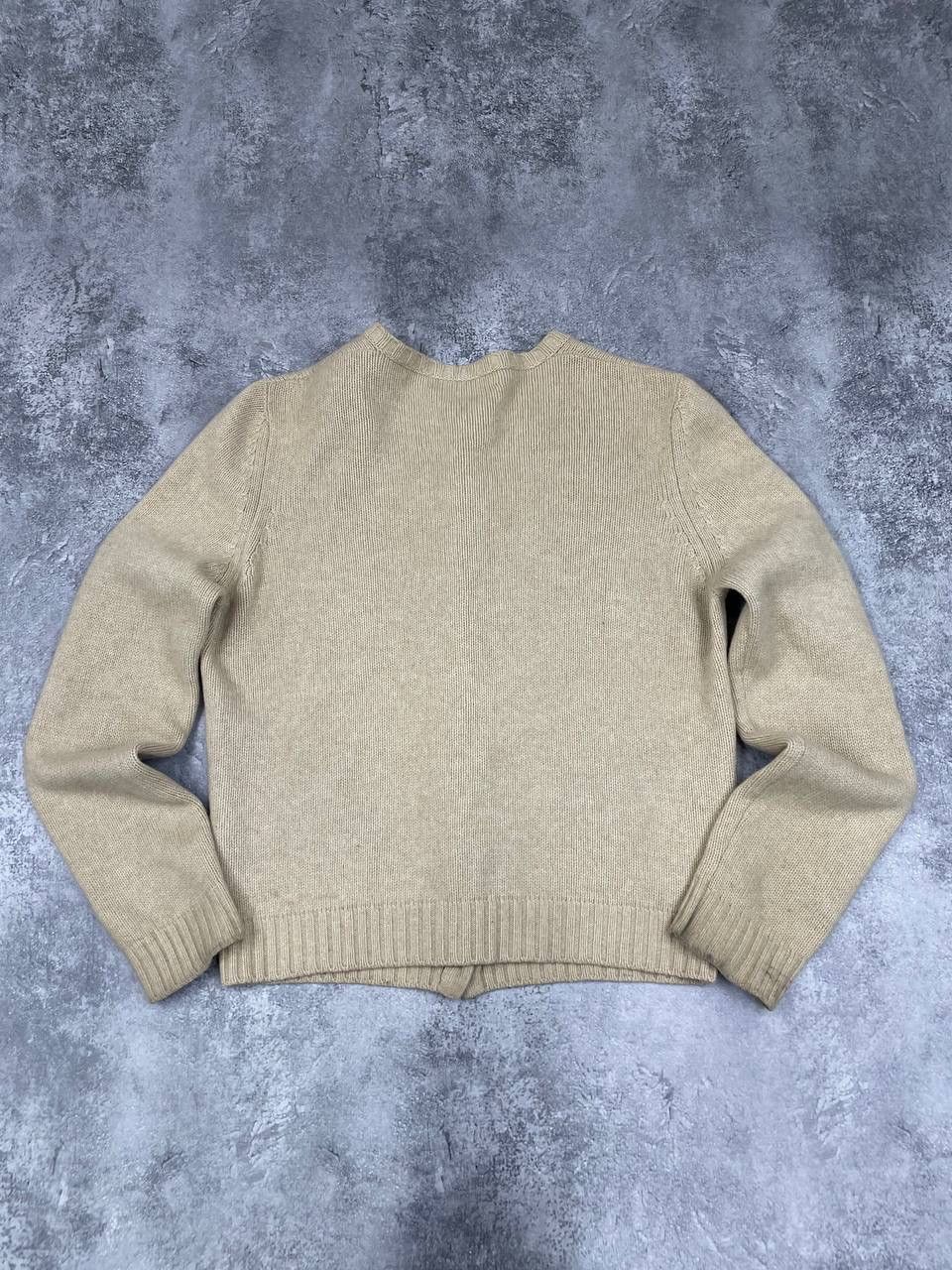 Brunello Cucinelli Brunello Cucinelli Women Wool Cardigan Beige Argyle Pattern Size M / US 6-8 / IT 42-44 - 9 Thumbnail
