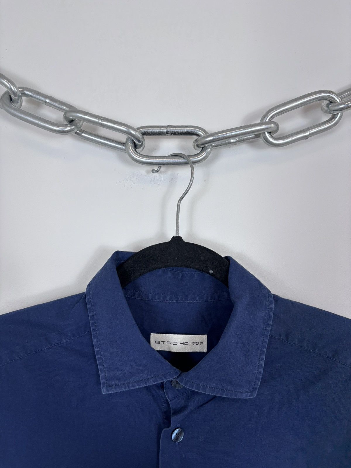 Etro Etro Milano Men’s Blue Long Sleeve Button Up Shirt Size US M / EU 48-50 / 2 - 4 Thumbnail