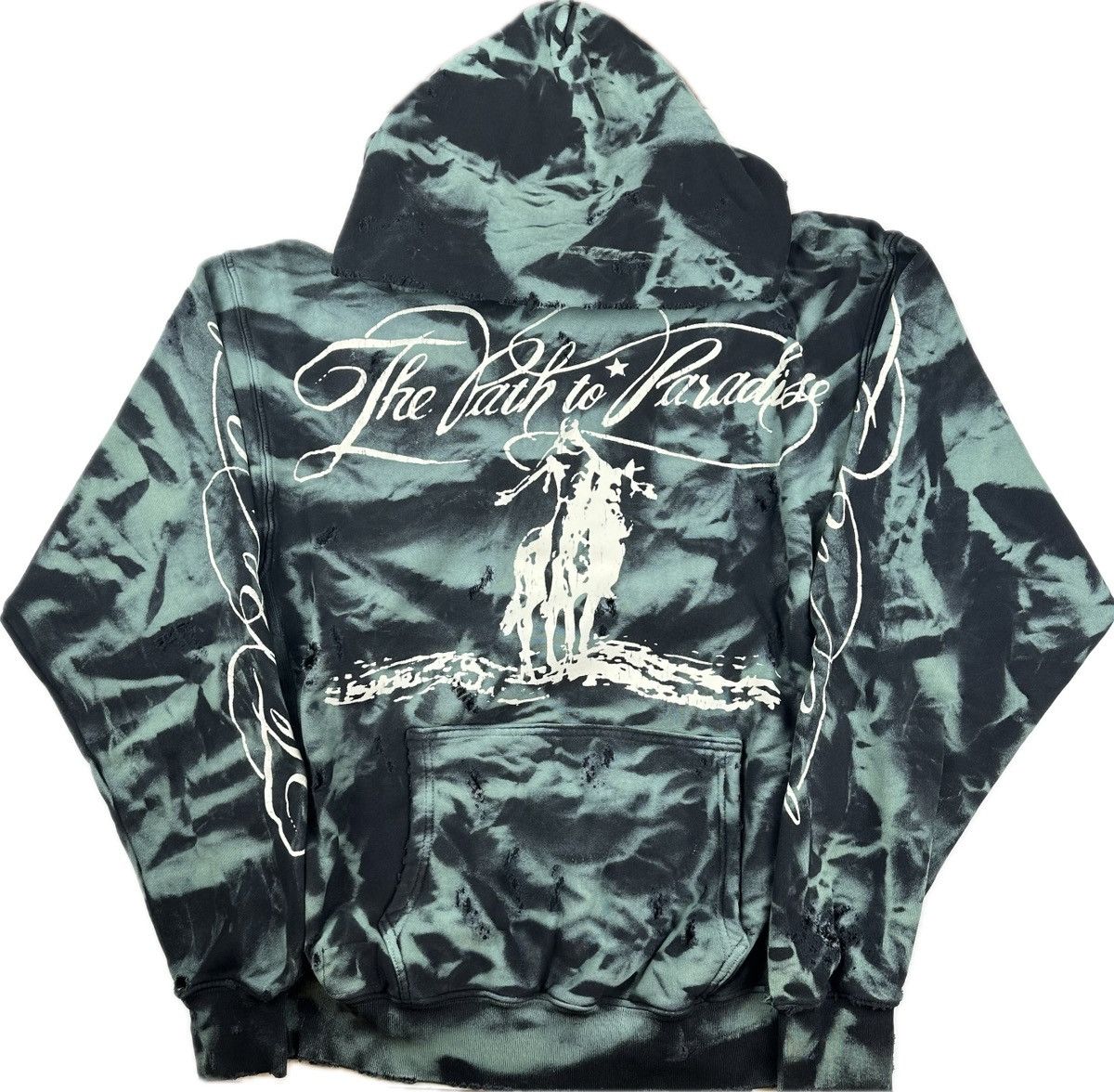 HELLSTAR Hellstar Green Marble Paradise Hoodie Size US S / EU 44-46 / 1 - 1 Thumbnail