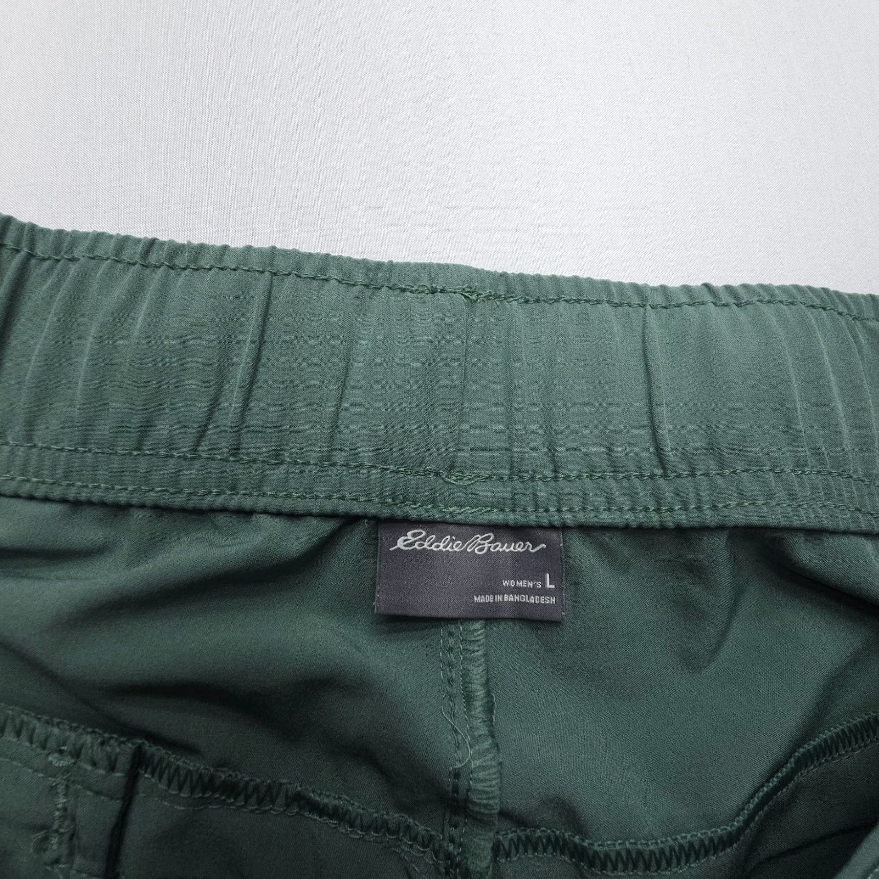 Eddie Bauer Eddie Bauer Ladies Traveler Pants Womens Large Green Pull On Stretch Hiking Tech Pants Size 36" / US 14 / IT 50 - 7 Thumbnail