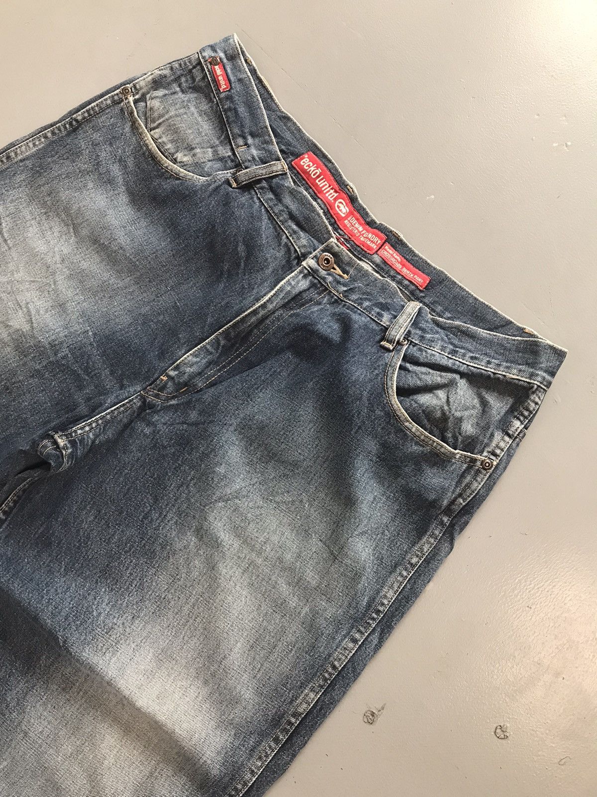 Ecko Unltd. × Southpole × Vintage Rare Vintage Ecko UNLTD big pocket baggy fit denim Size US 41 - 4 Thumbnail