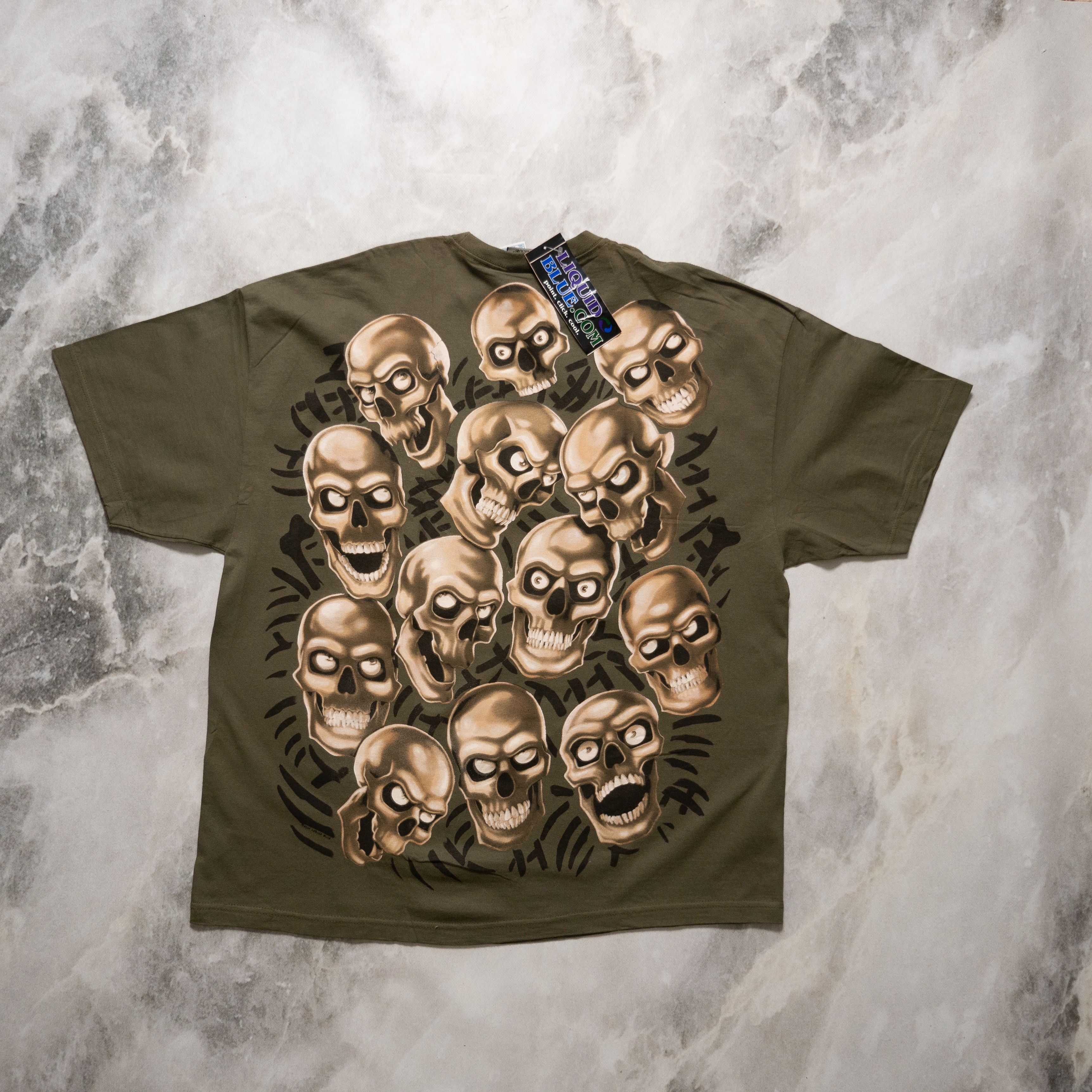 Liquid Blue × Vintage Vintage Liquid Blue Skull Pile XXL T-Shirt NWT Size US XXL / EU 58 / 5 - 2 Thumbnail