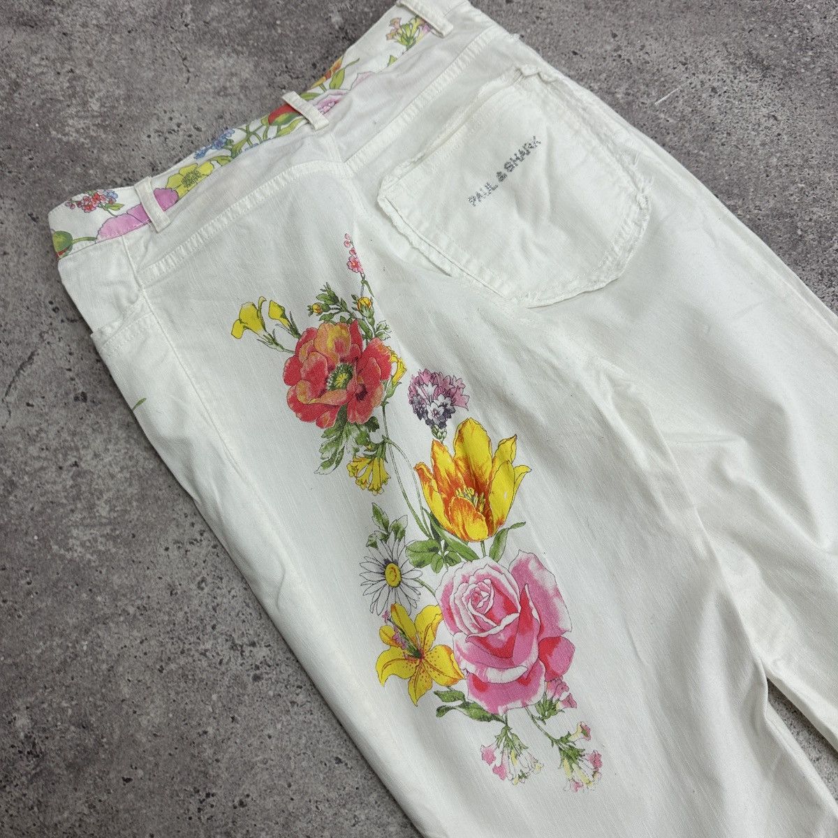 Paul & Shark Vintage 00s Paul & Shark Yachting Floral print jeans y2k og Size 30" / US 8 / IT 44 - 6 Thumbnail