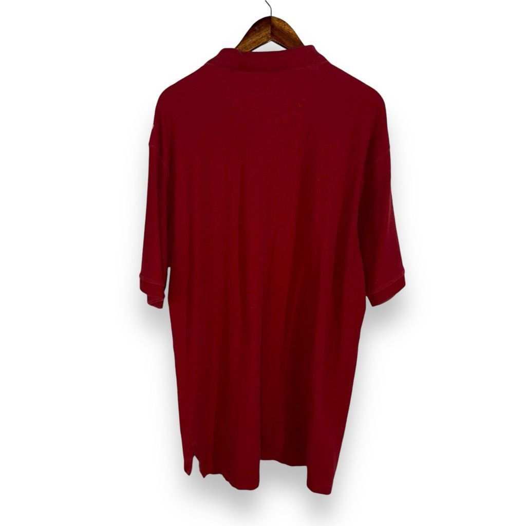 Polo Ralph Lauren 90s Chaps Ralph Lauren Ralph Red Pique Polo Shirt Size 2XLT Size US XXL / EU 58 / 5 - 10 Thumbnail